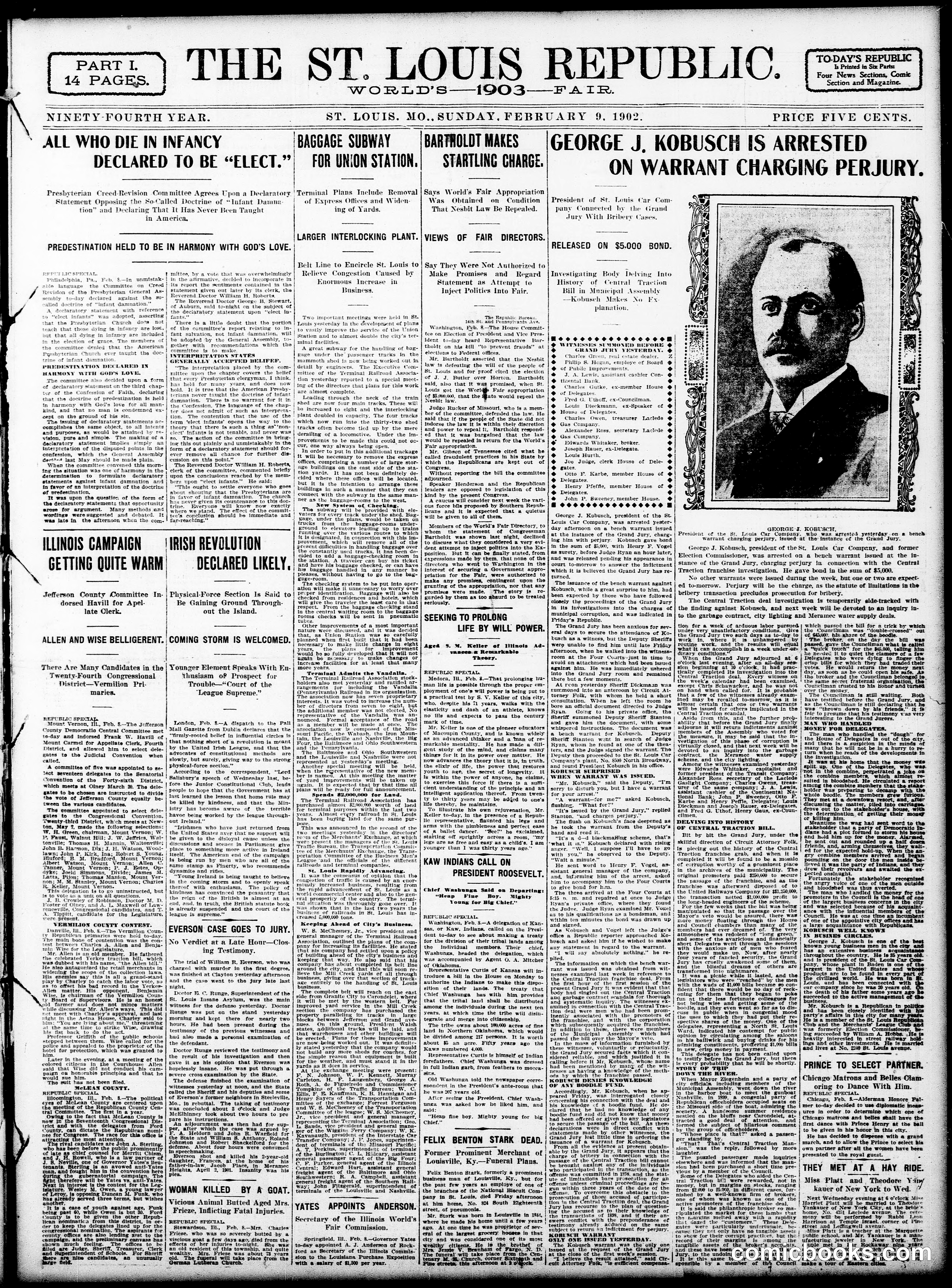 Sunday Comic Section — St. Louis Republic