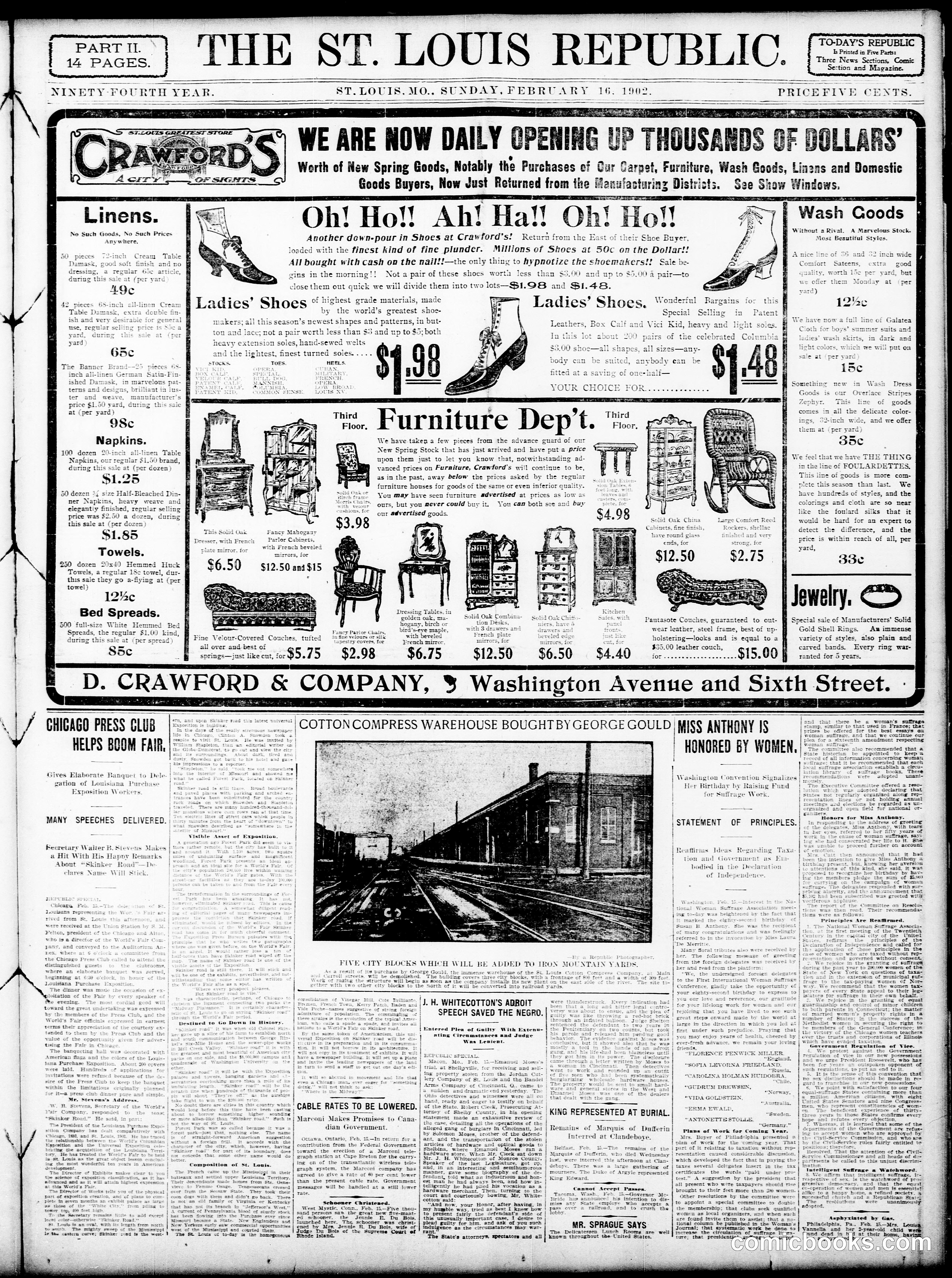 Sunday Comic Section — St. Louis Republic