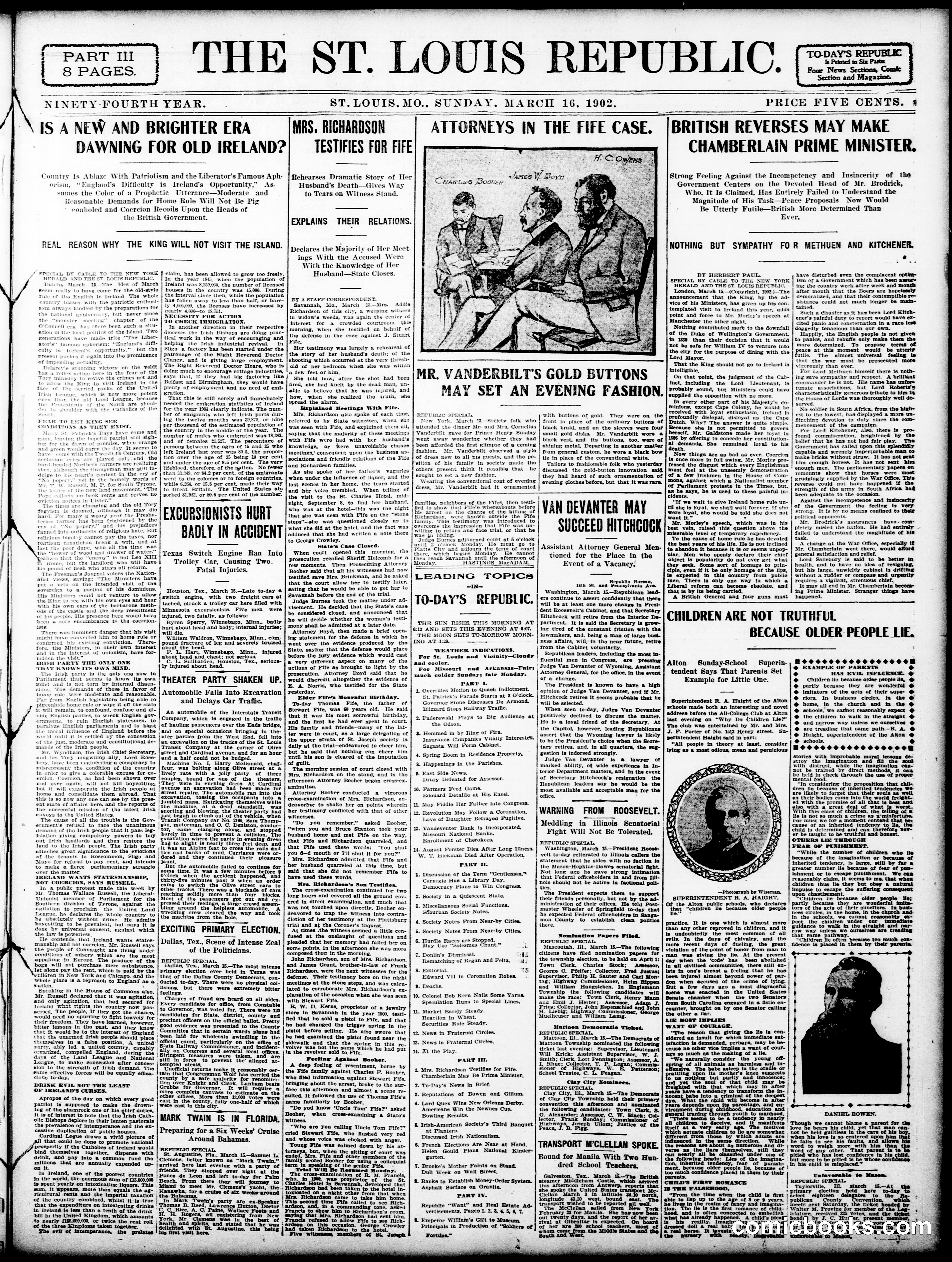 Sunday Comic Section — St. Louis Republic