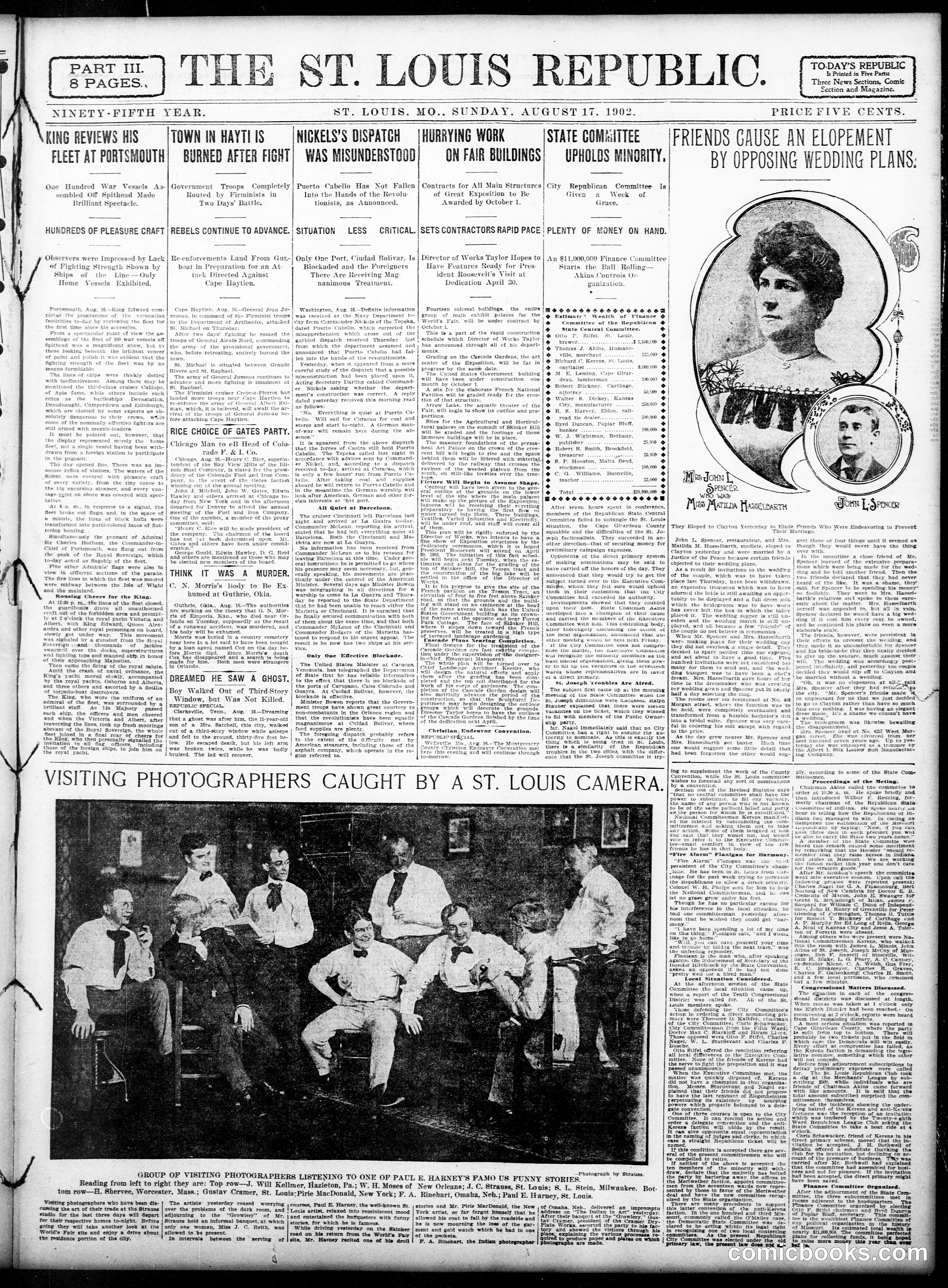 Sunday Comic Section — St. Louis Republic