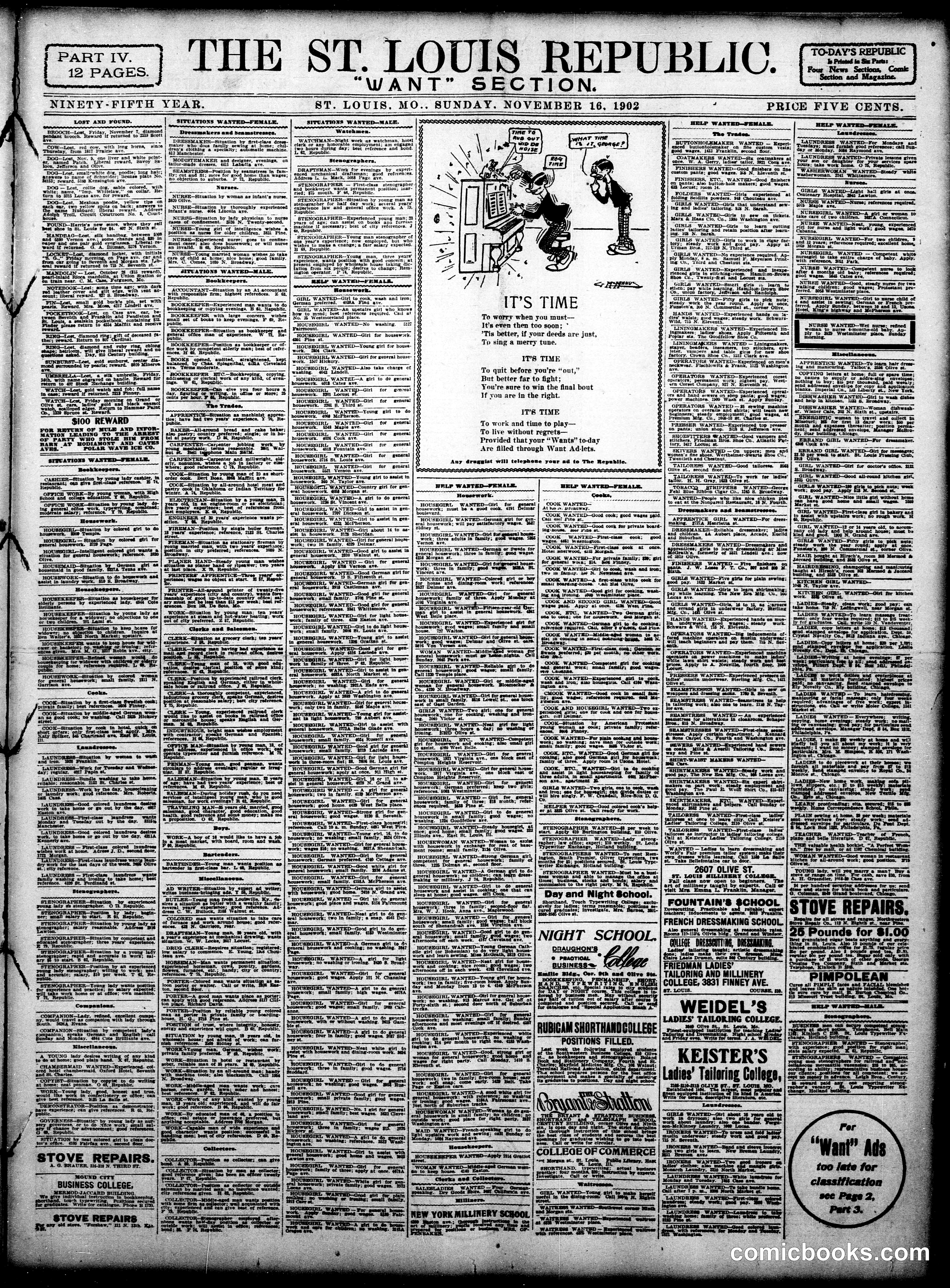 Sunday Comic Section — St. Louis Republic