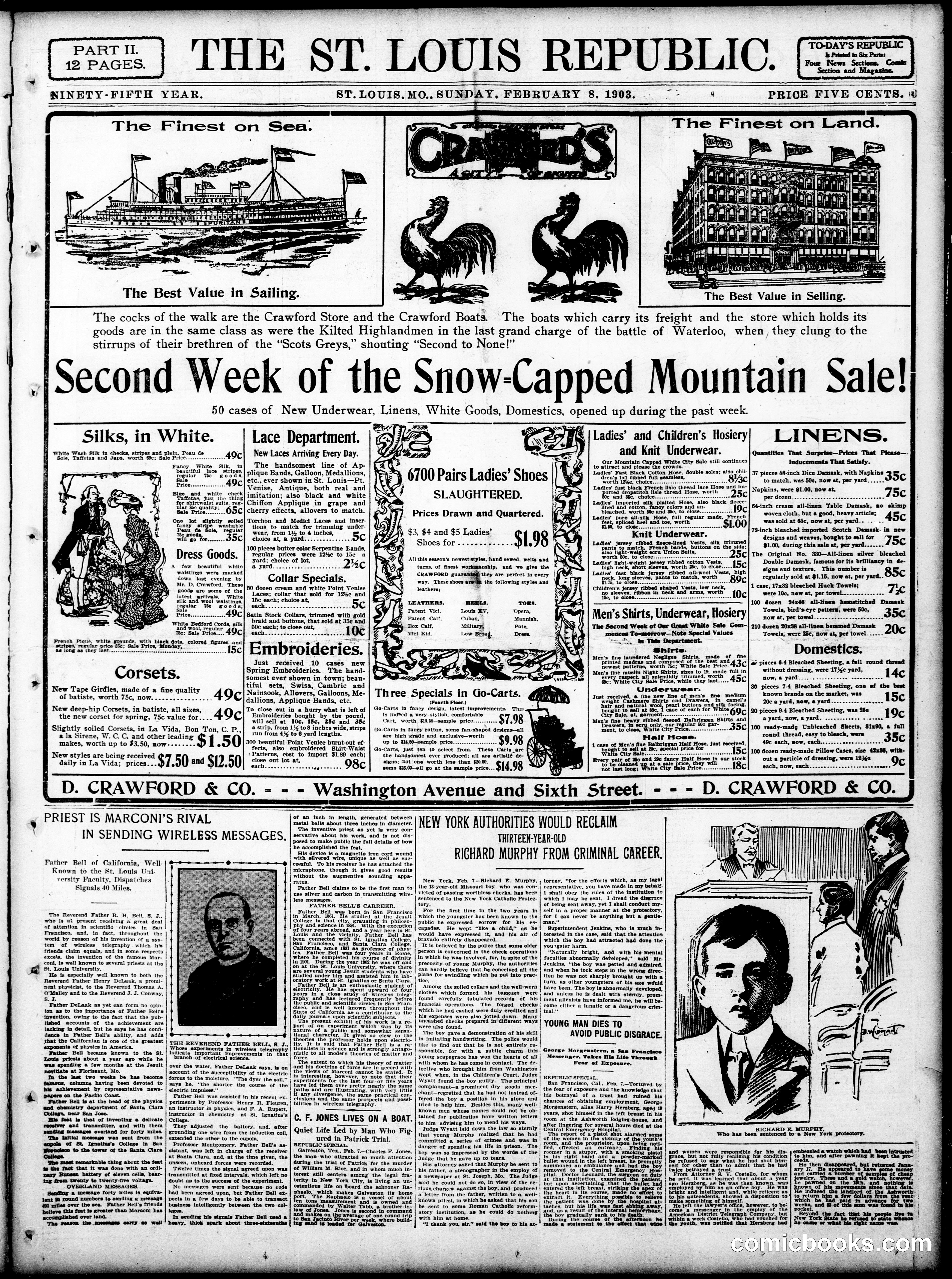 Sunday Comic Section