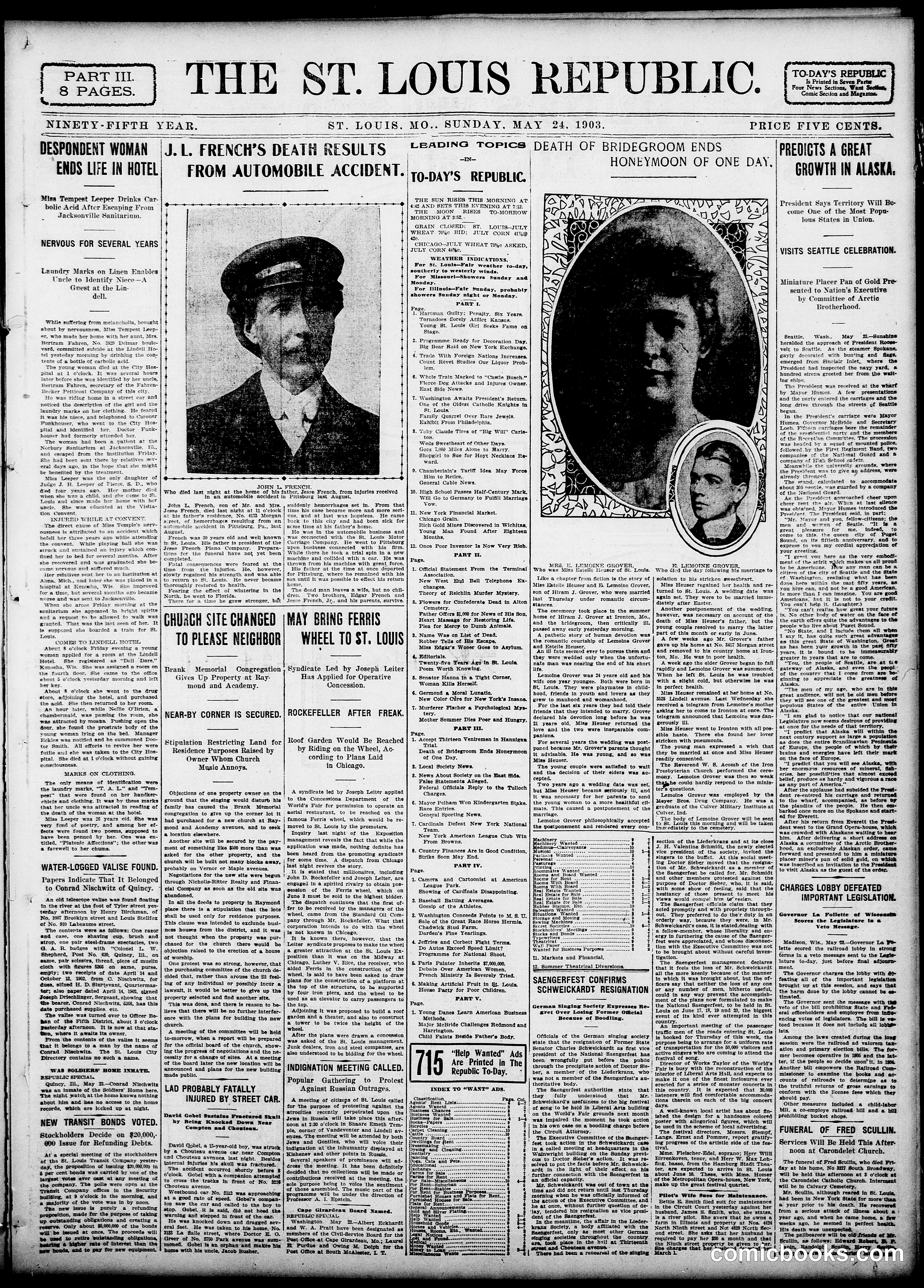Sunday Comic Section — St. Louis Republic