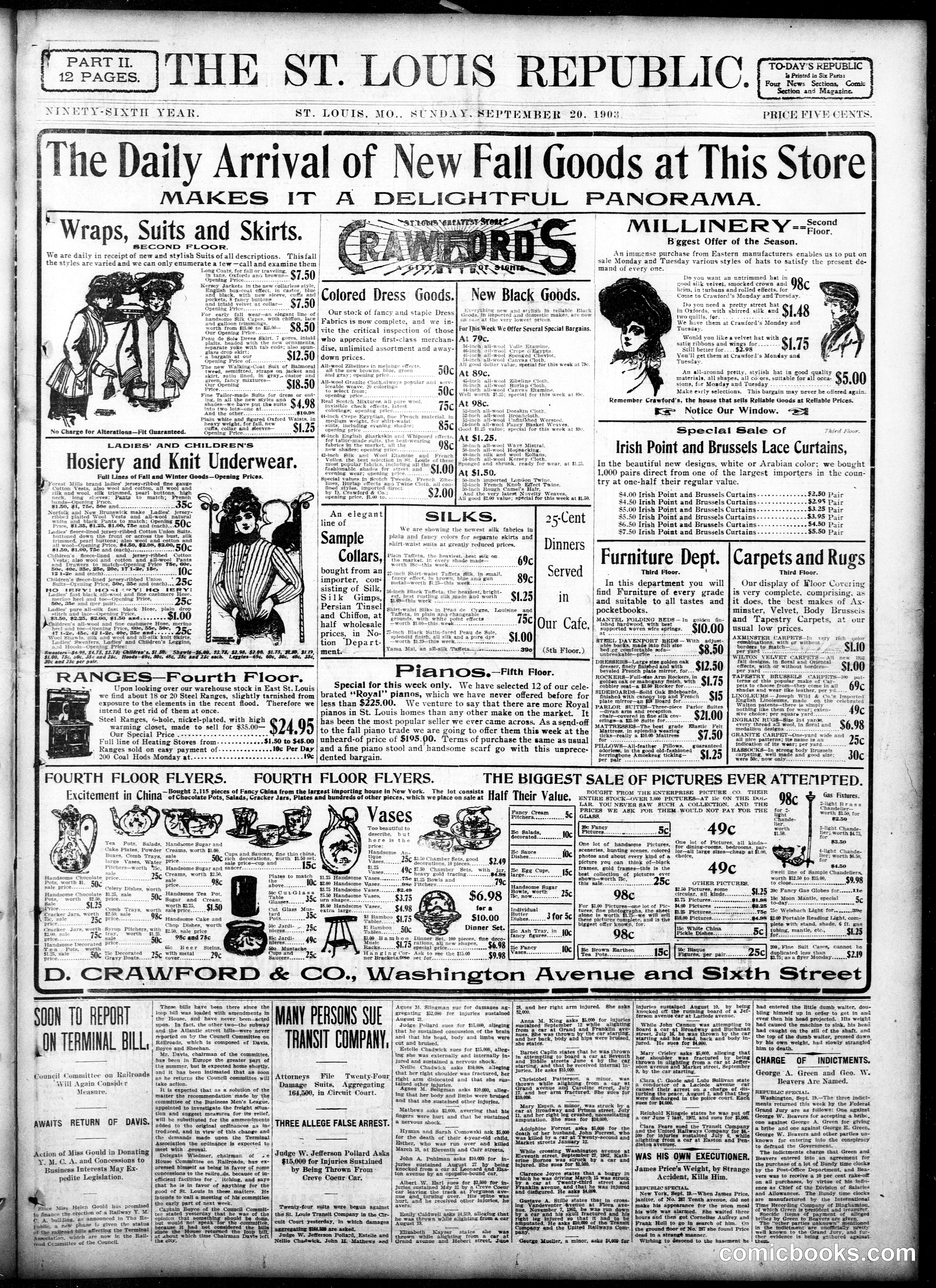 Sunday Comic Section — St. Louis Republic