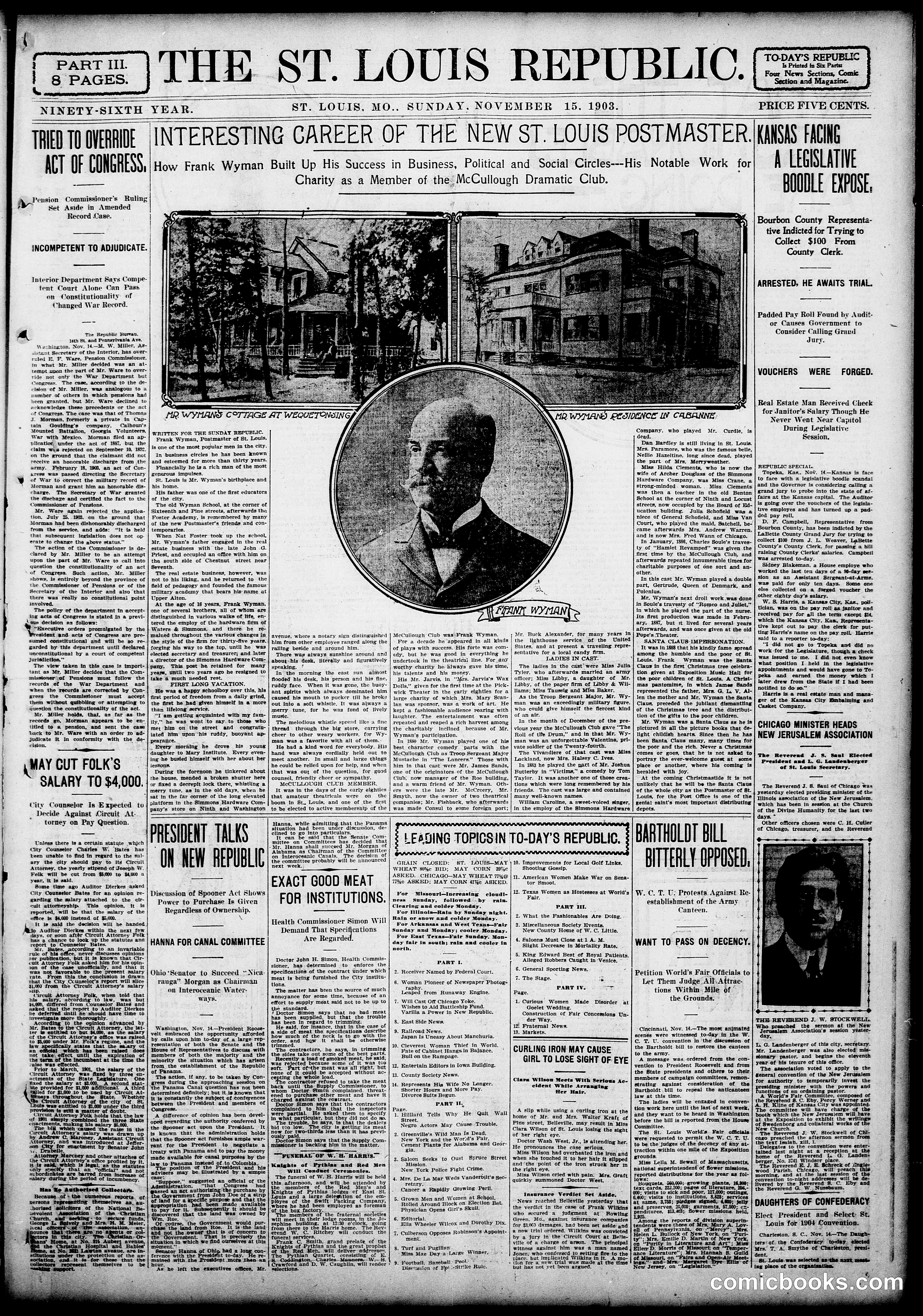 Sunday Comic Section — St. Louis Republic
