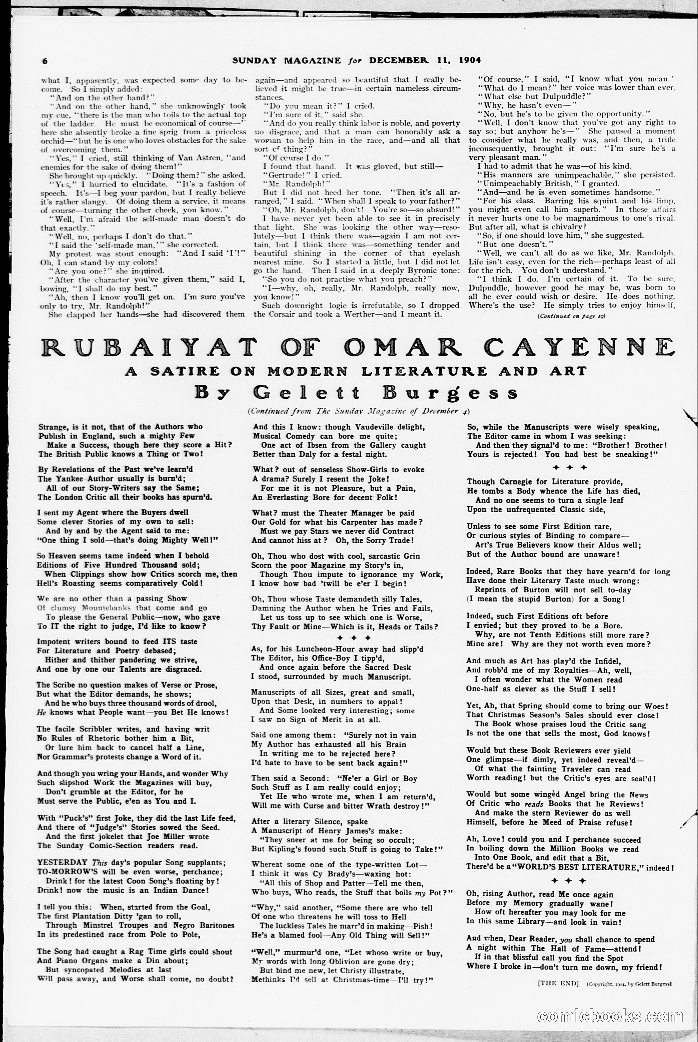 Rubaiyat of Omar Cayenne