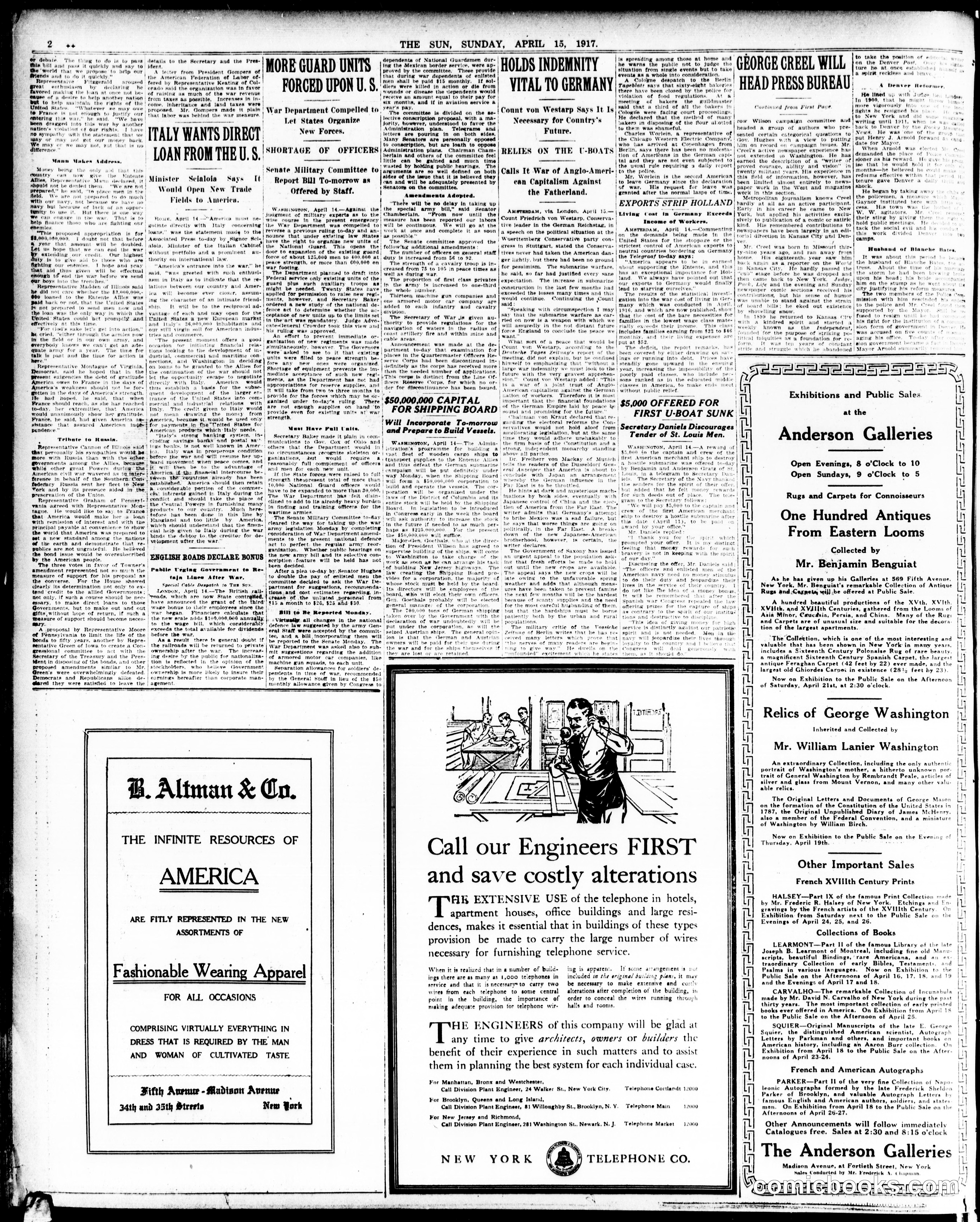 Sunday Comic Section — The Sun (New York)