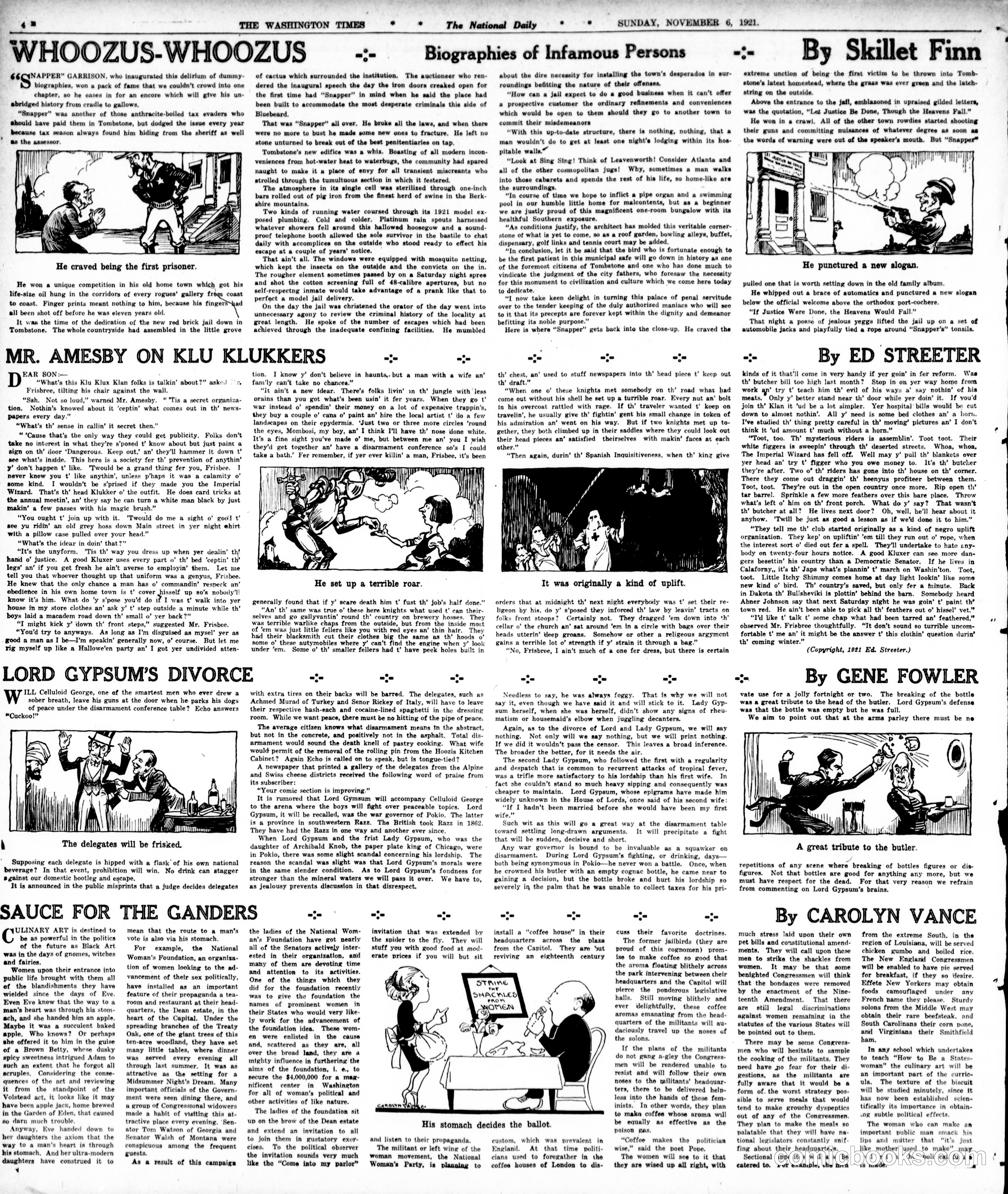 Sunday Comic Section