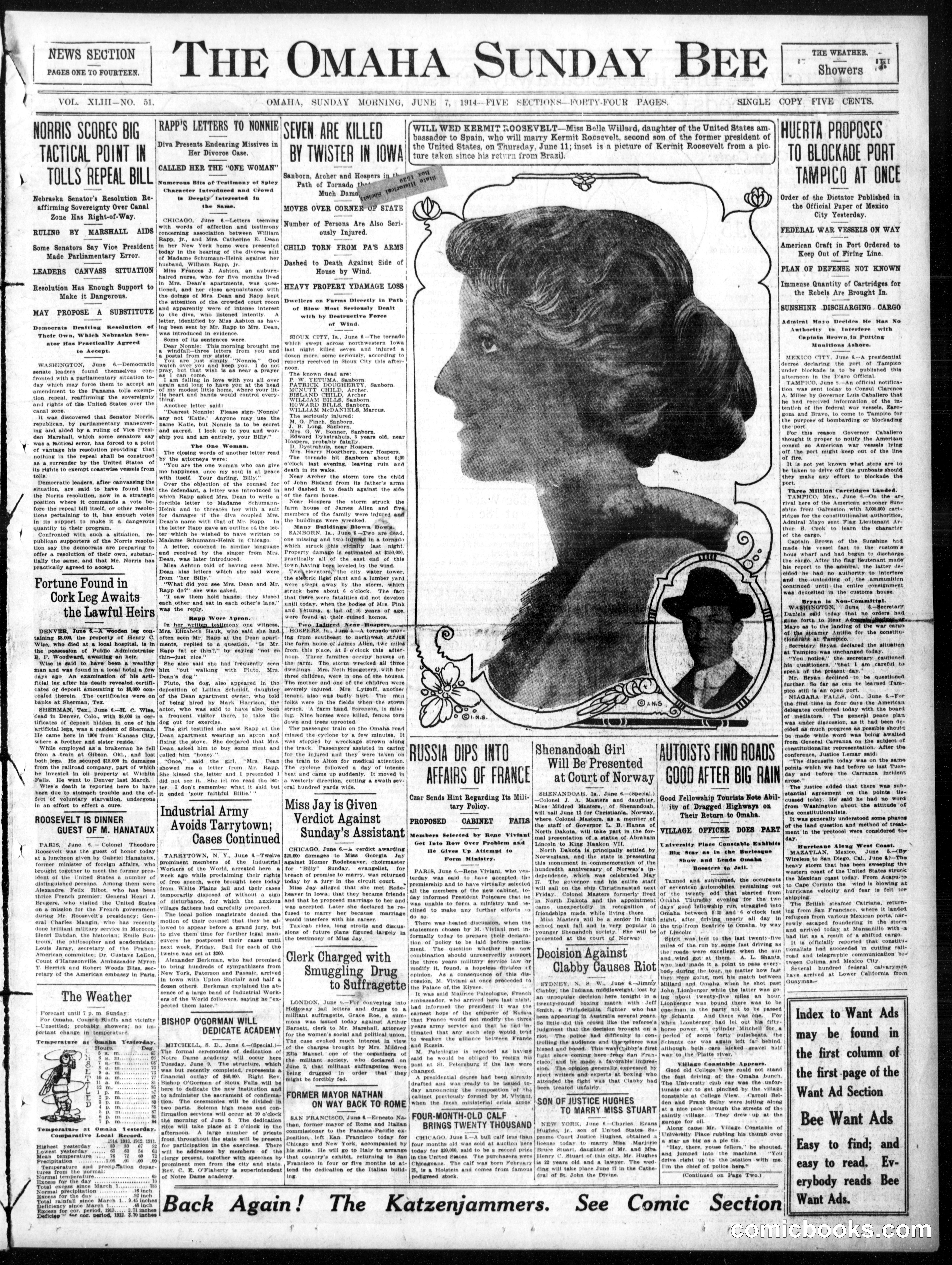 The Katzenjammer Kids — Omaha Sunday Bee, June 7, 1914