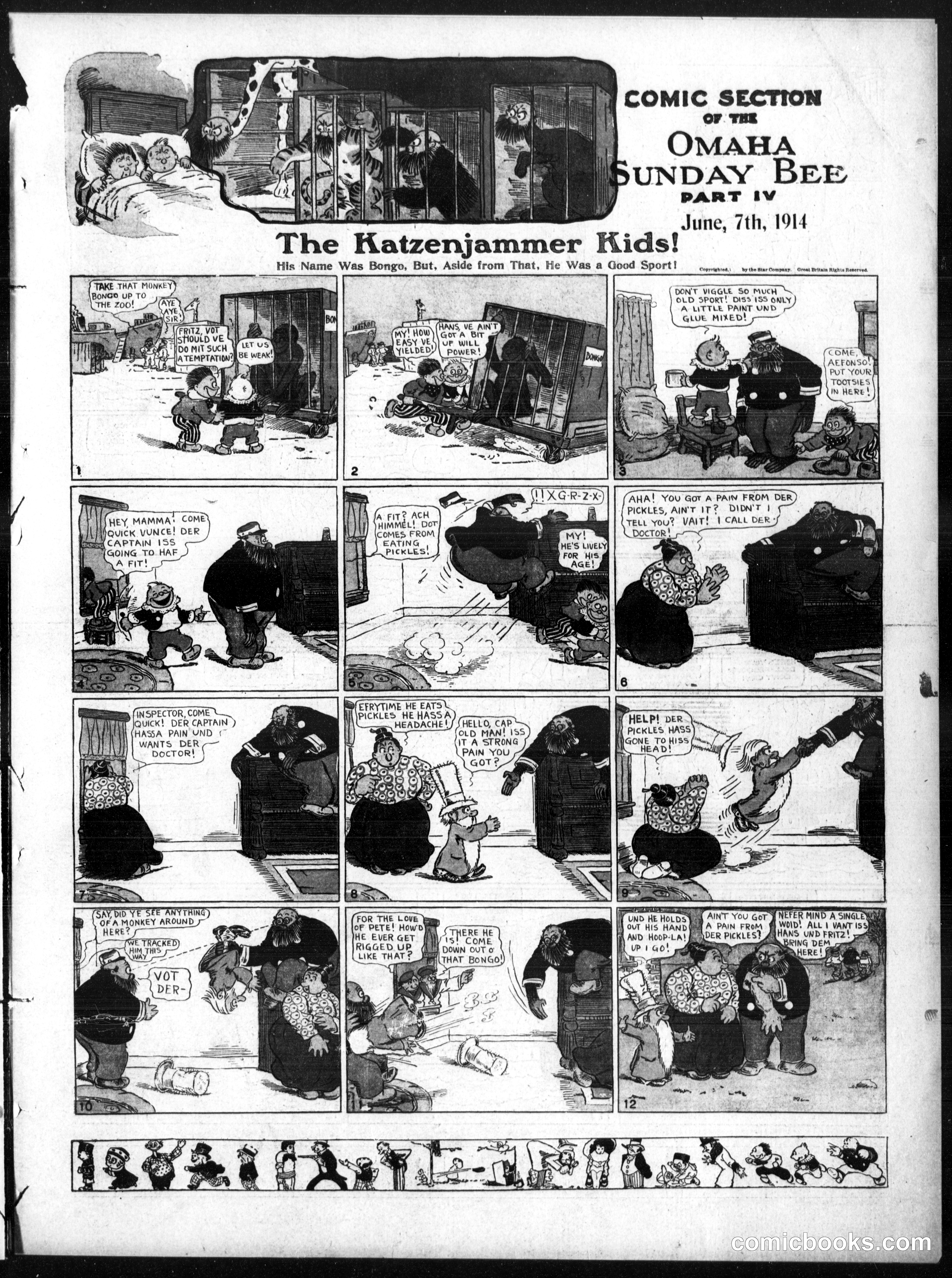 The Katzenjammer Kids — Omaha Sunday Bee, June 7, 1914