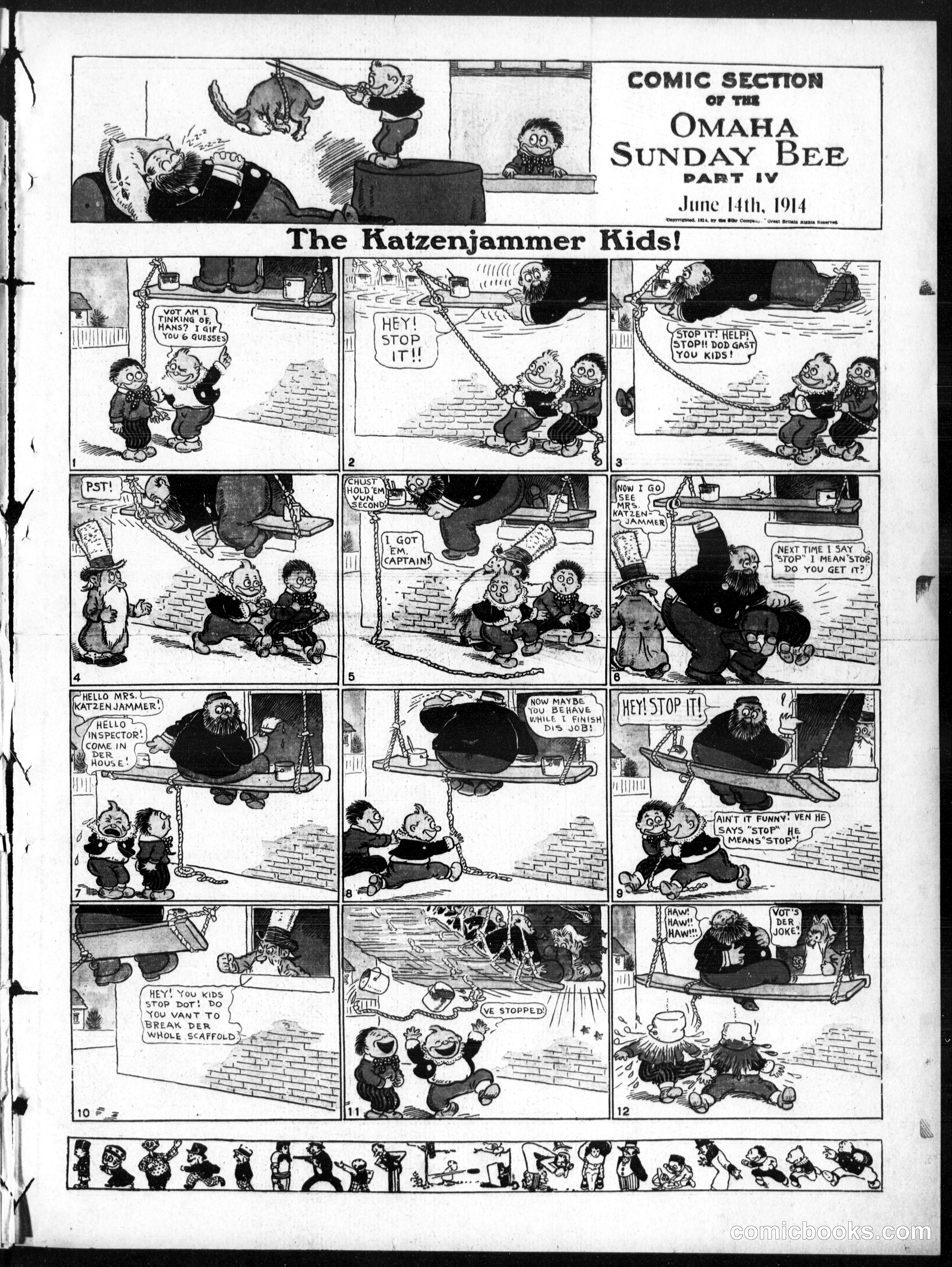 The Katzenjammer Kids — Omaha Sunday Bee, June 14, 1914