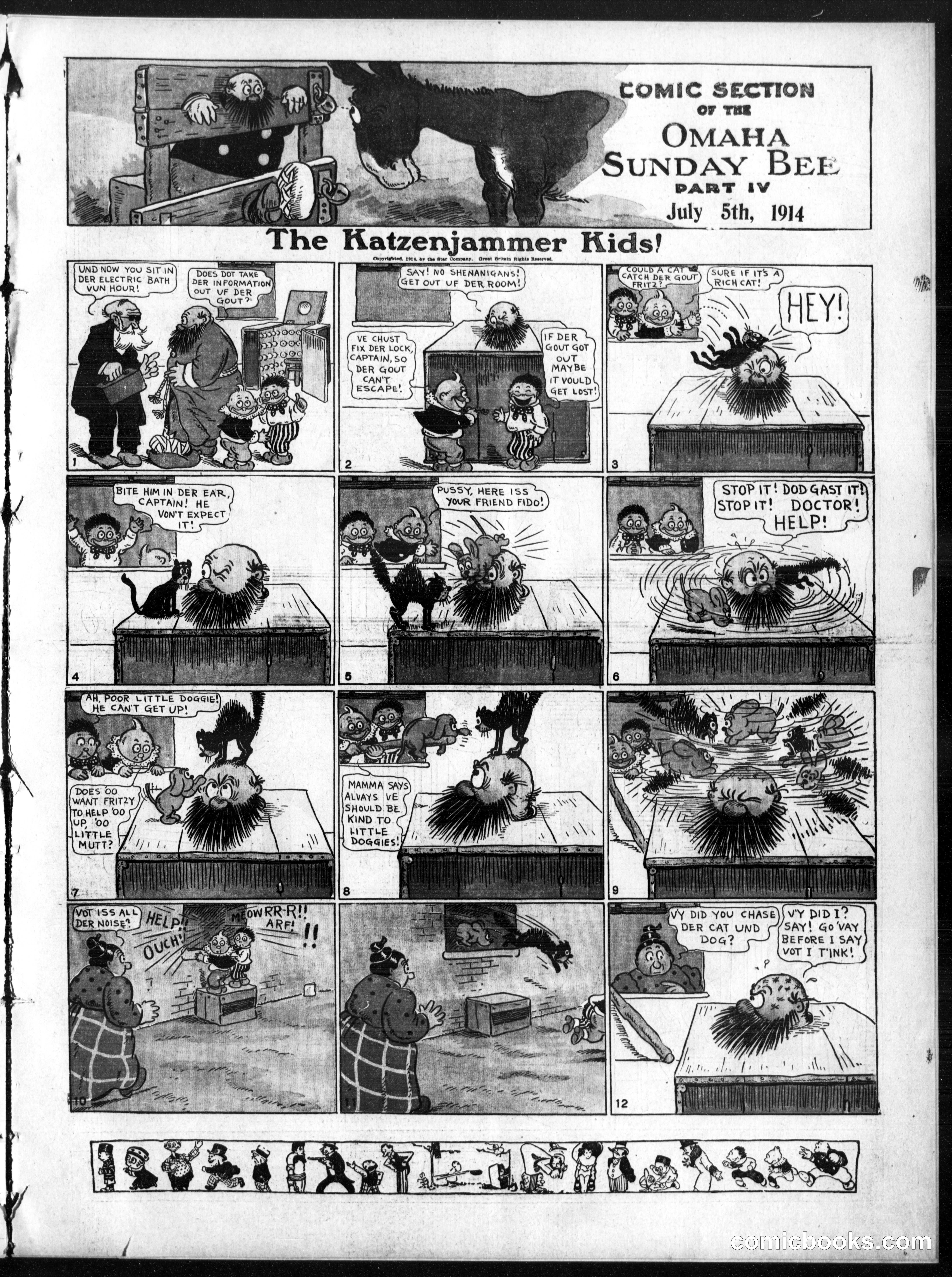 The Katzenjammer Kids — Omaha Sunday Bee, July 5, 1914