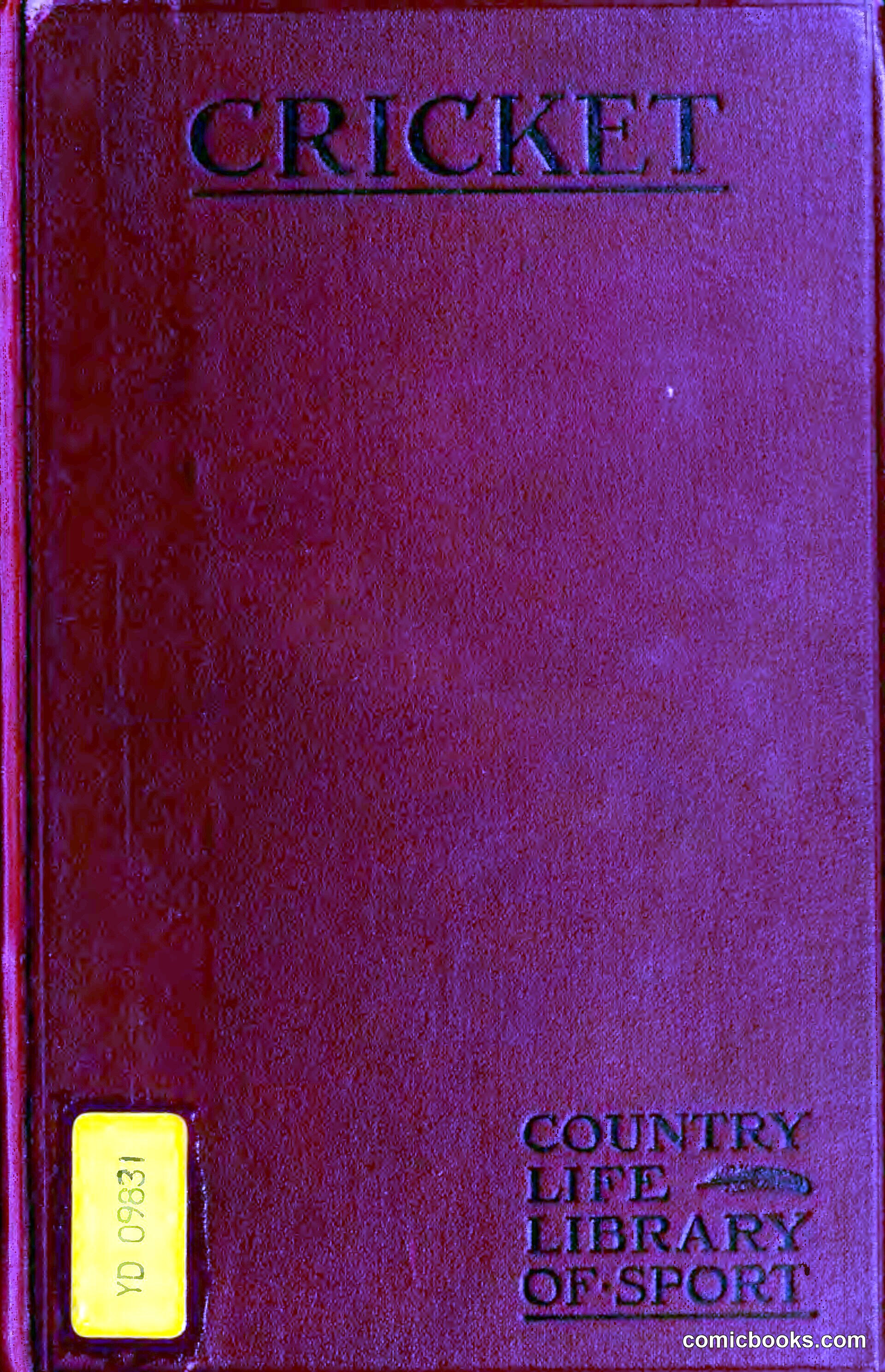 Cricket: Country Life Library of Sport