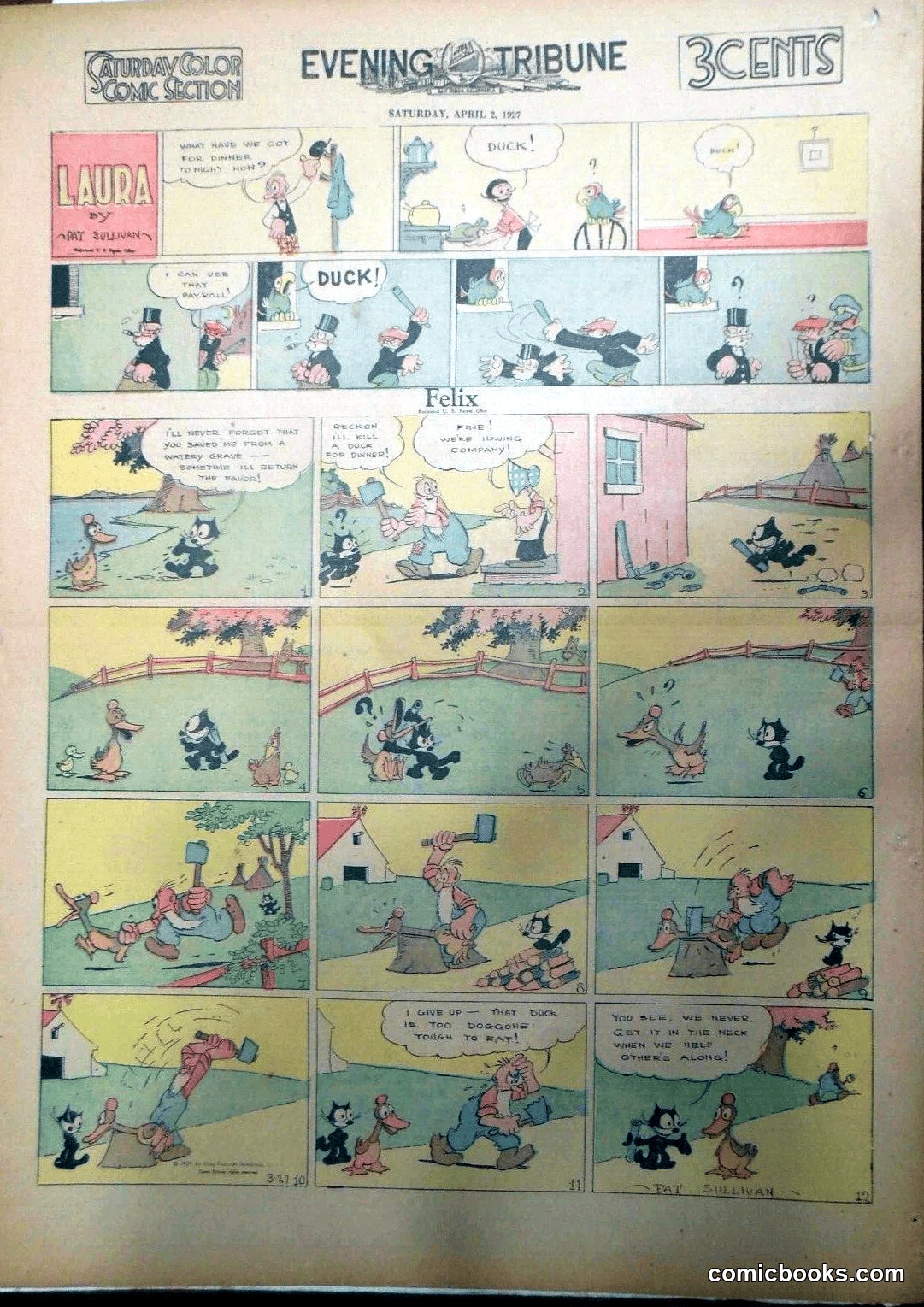 Felix the Cat Sunday Page
