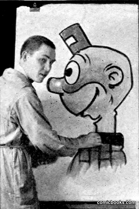 Artist with Happy Hooligan, 1922