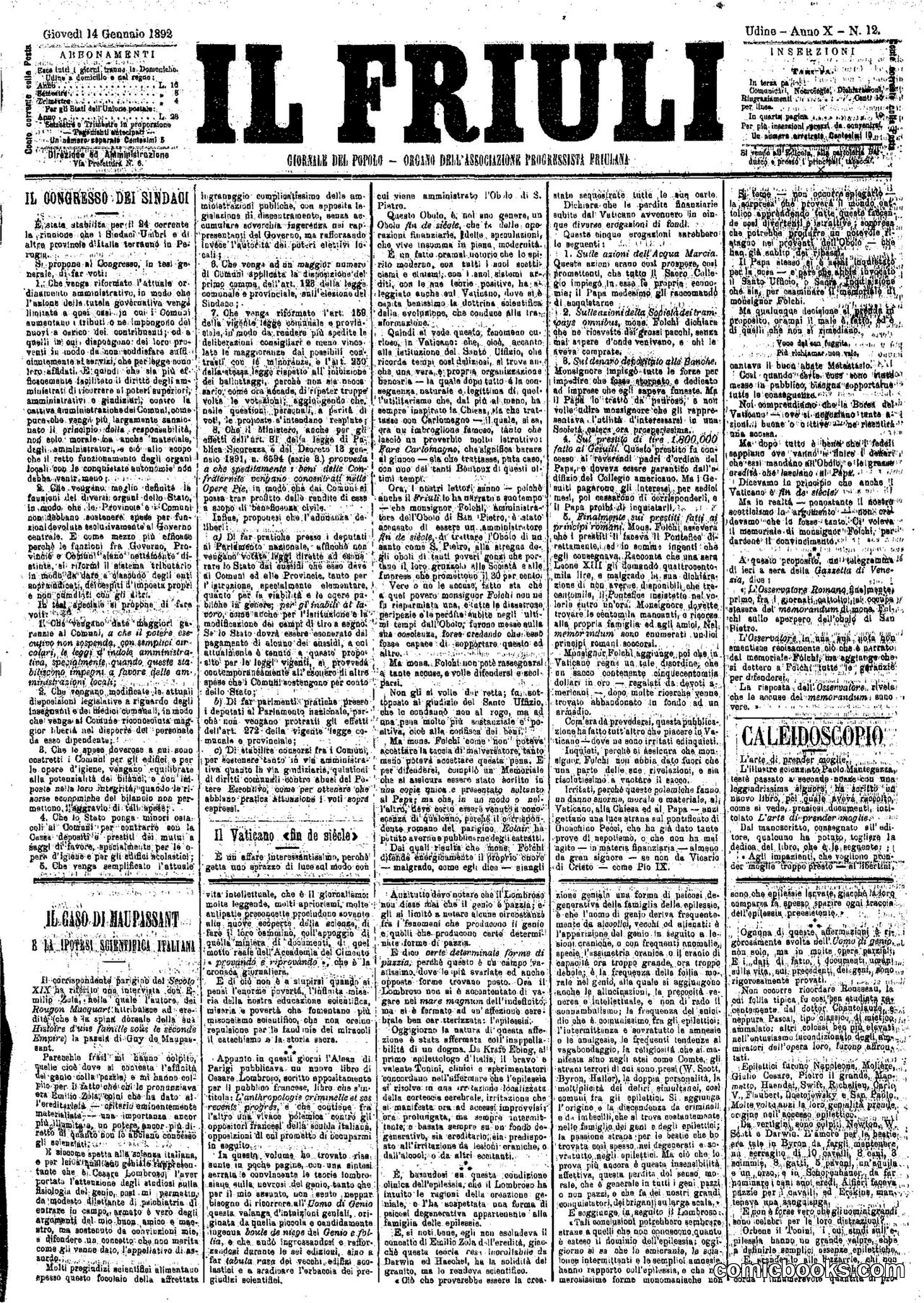 Il Friuli Newspaper Page