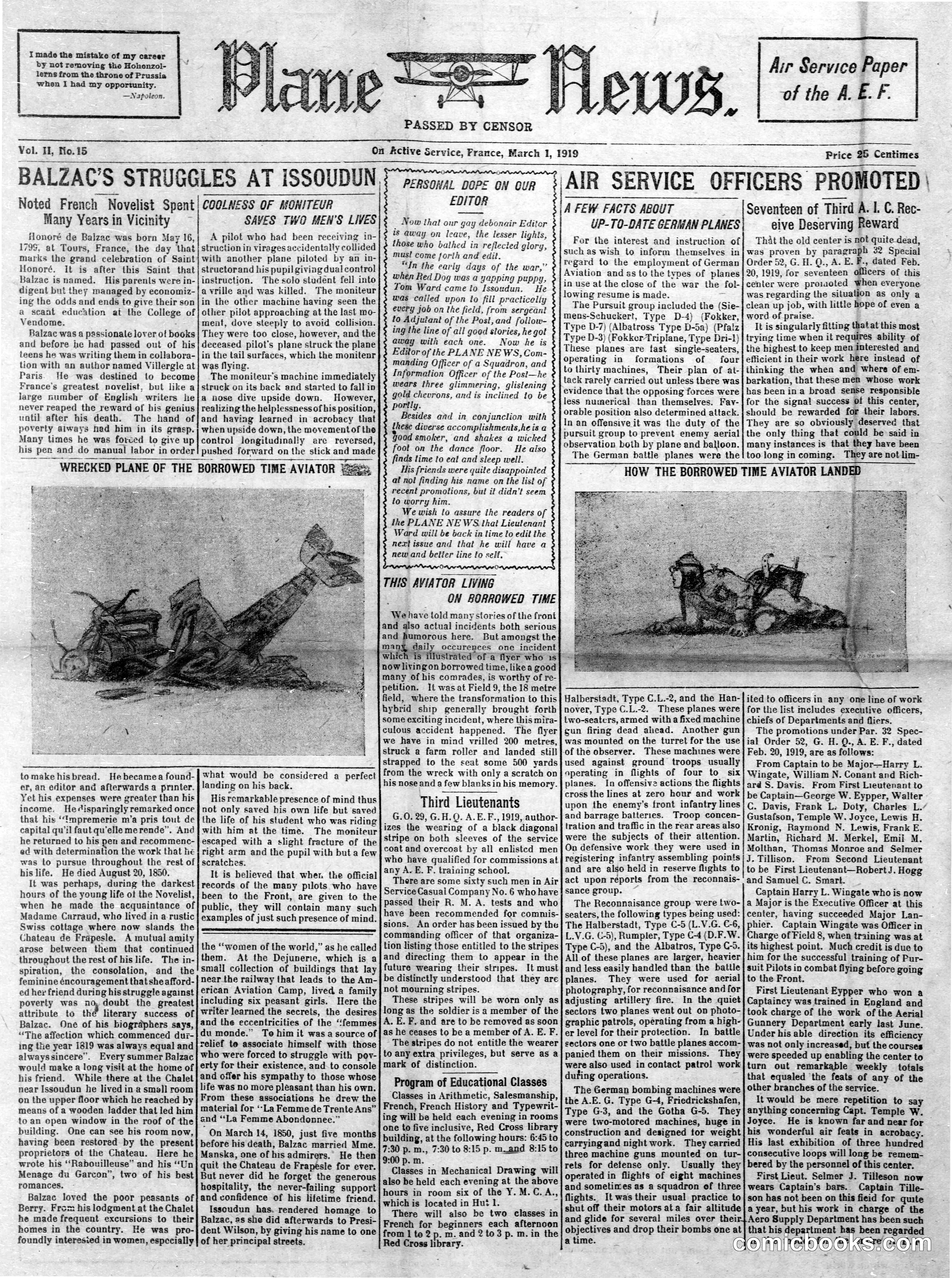 Plane News, March 1, 1919