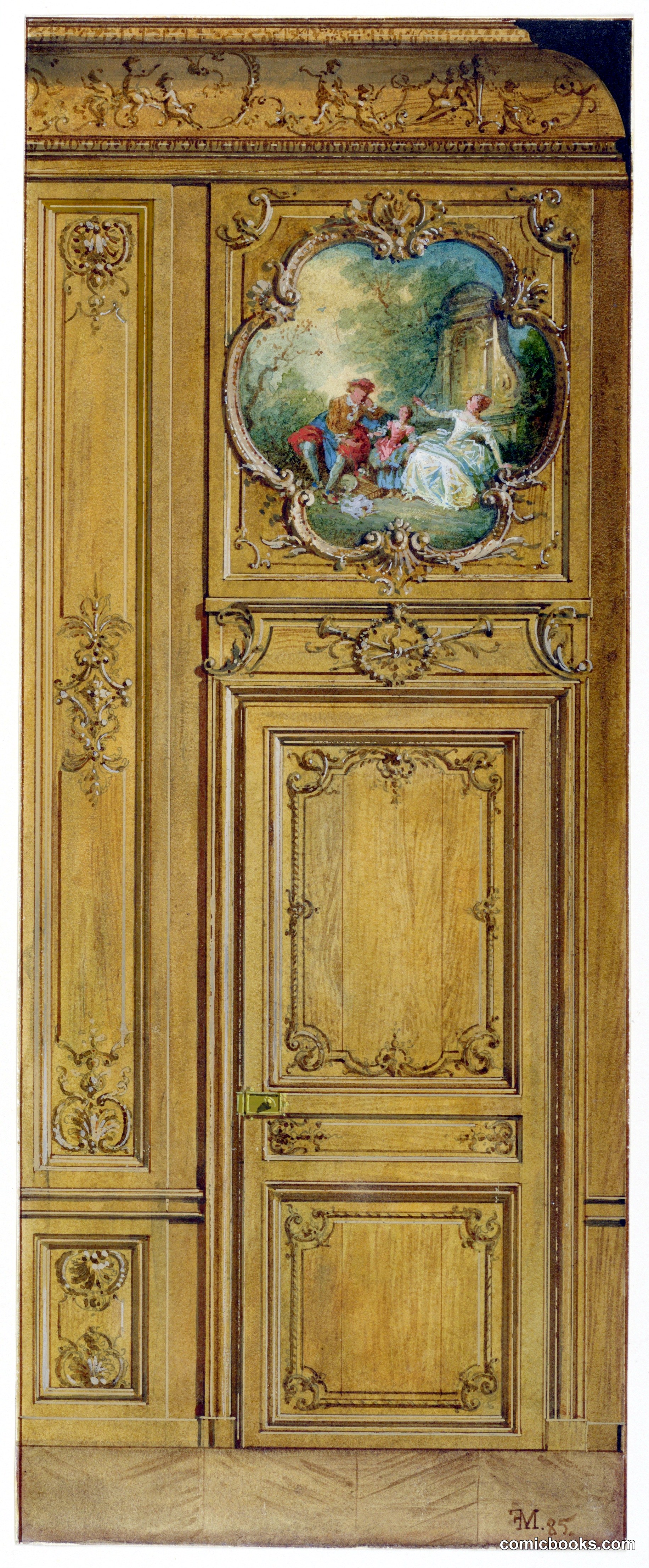 Rococo Interior Decoration Study