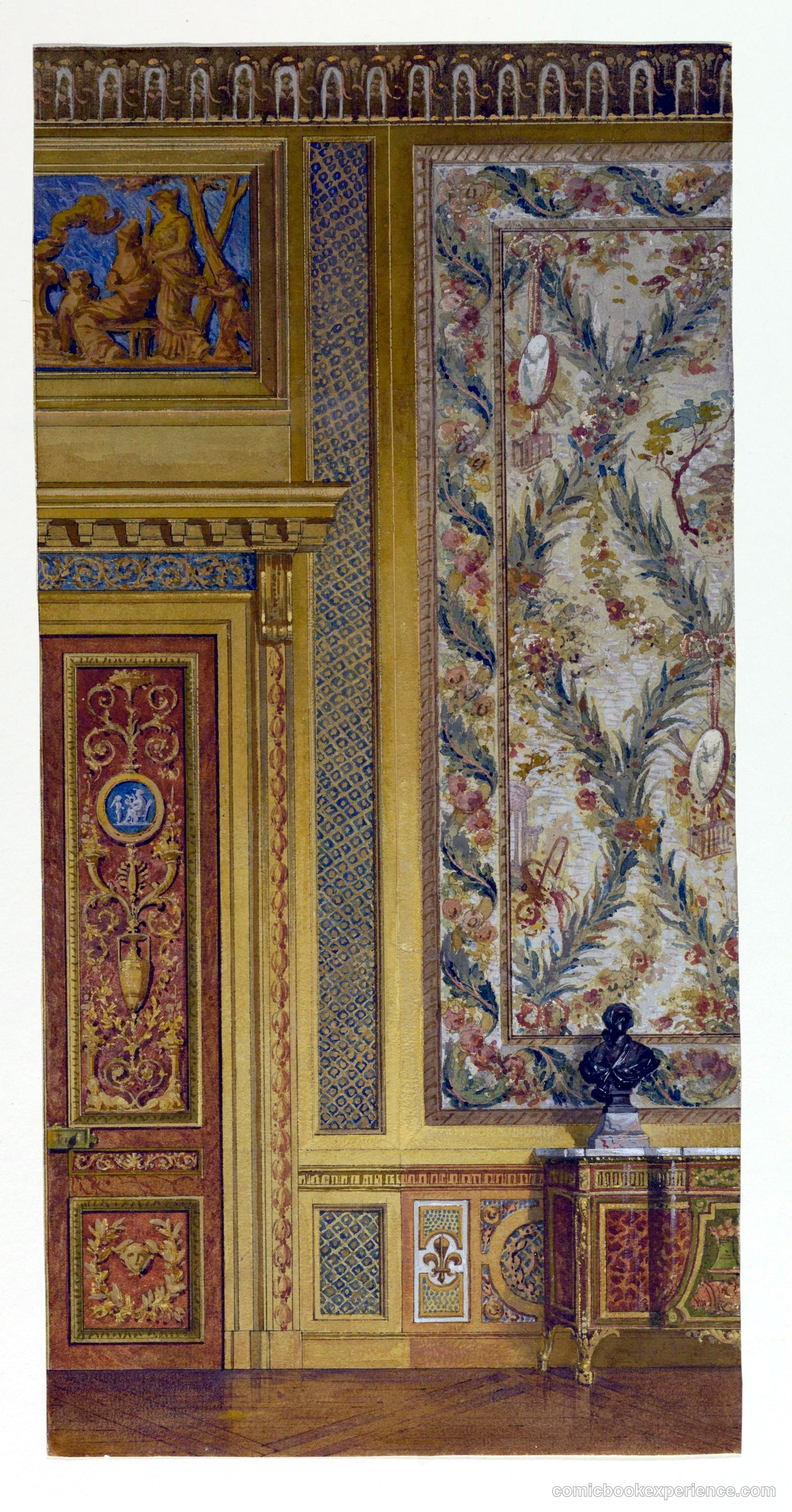 Section of a Wall, Queen's Bedroom
