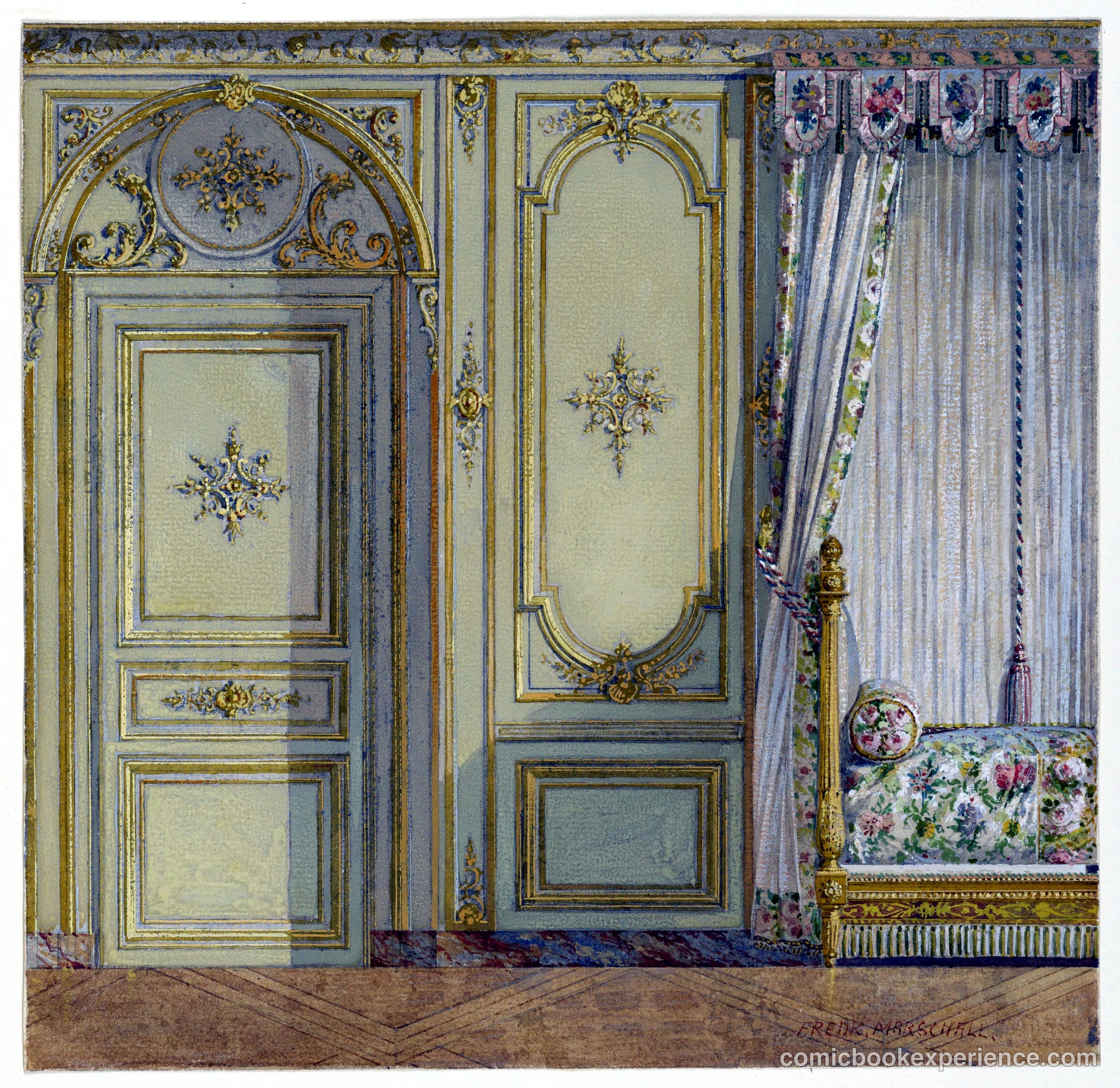 Detail, Bed Alcove, Palace of Fontainebleau