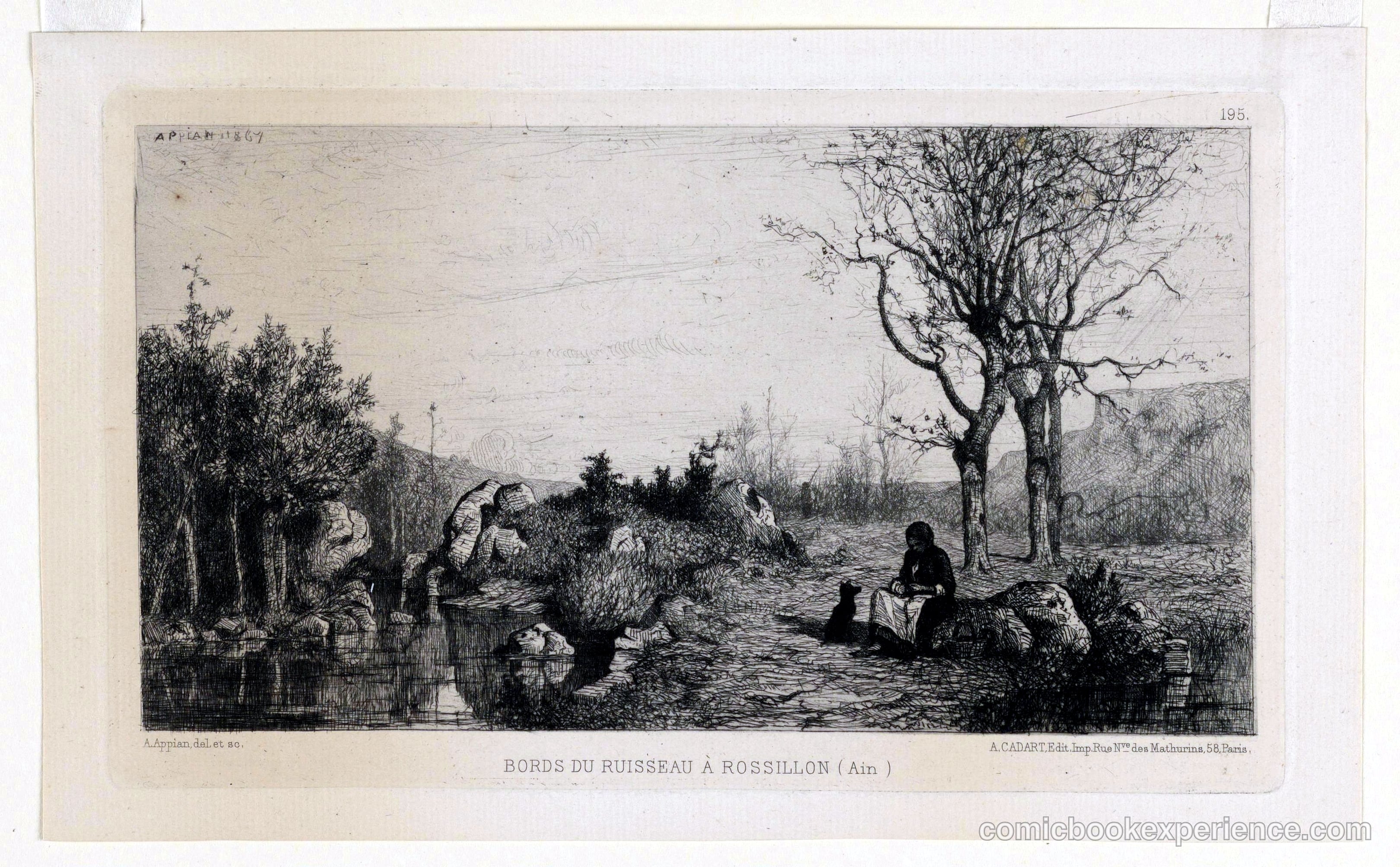 Bords du Ruisseau à Rossillon (Banks of the Stream at Rossillon)
