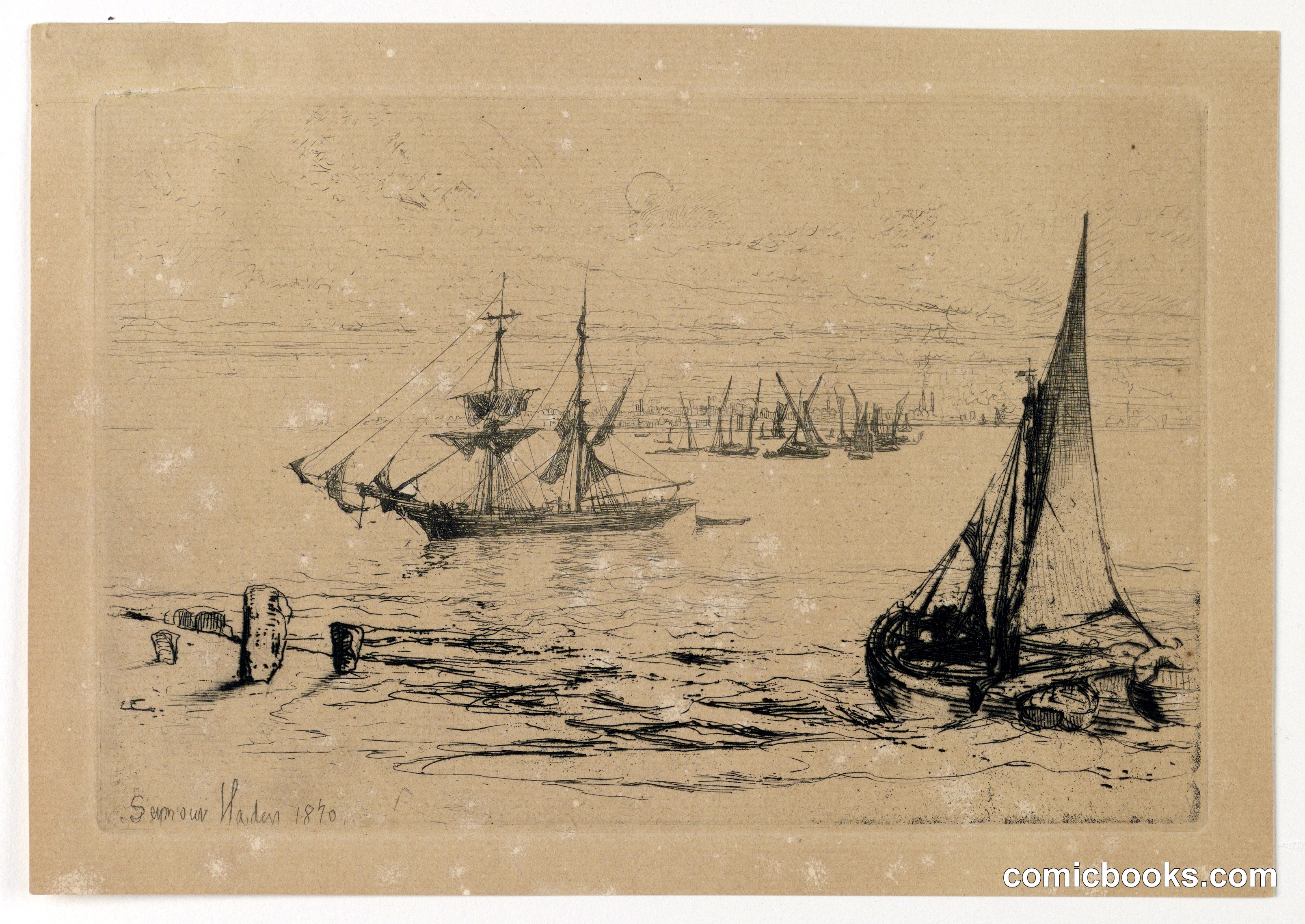 A Brig at Anchor