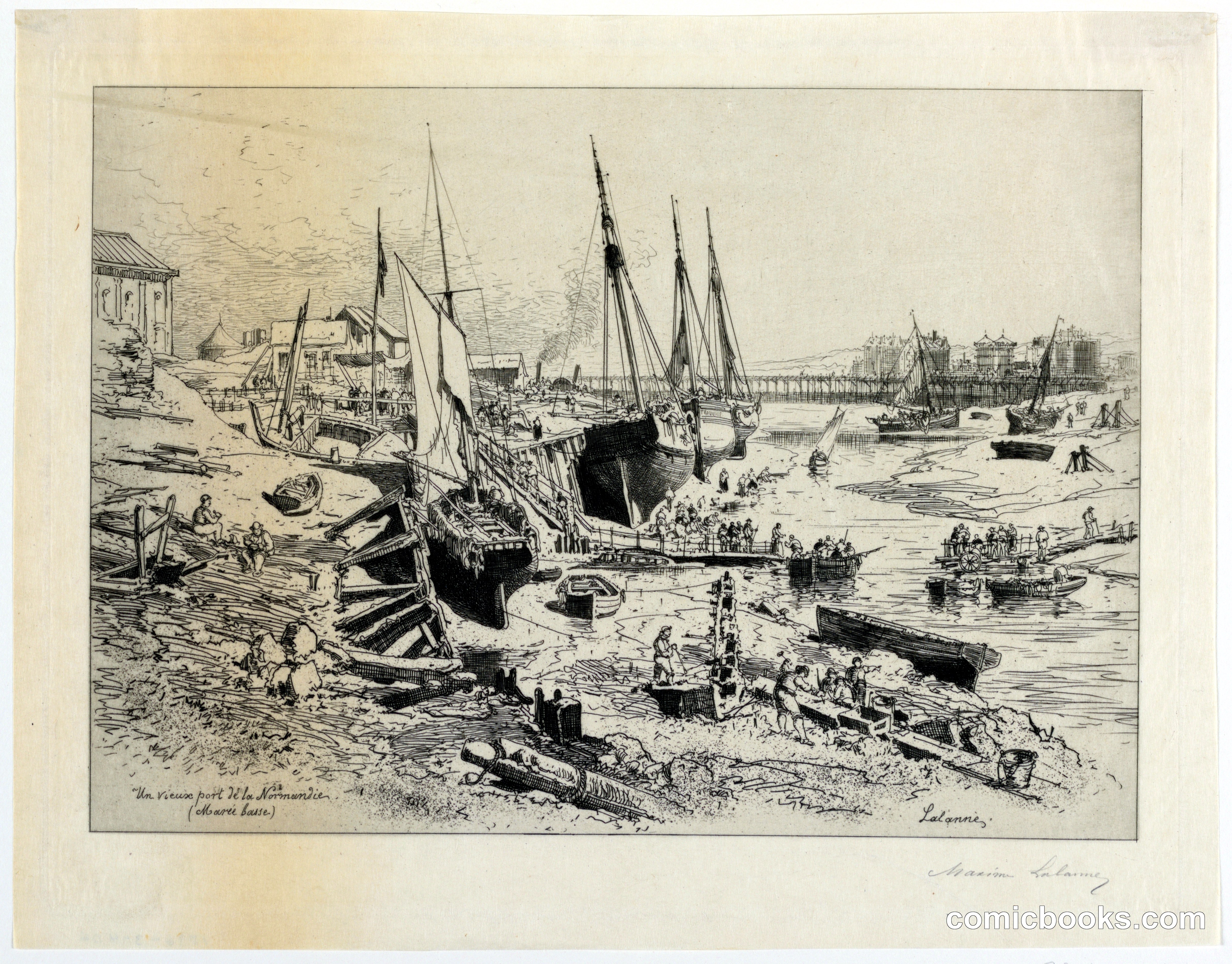 Un Vieux Port de la Normandie (An Old Port of Normandy)