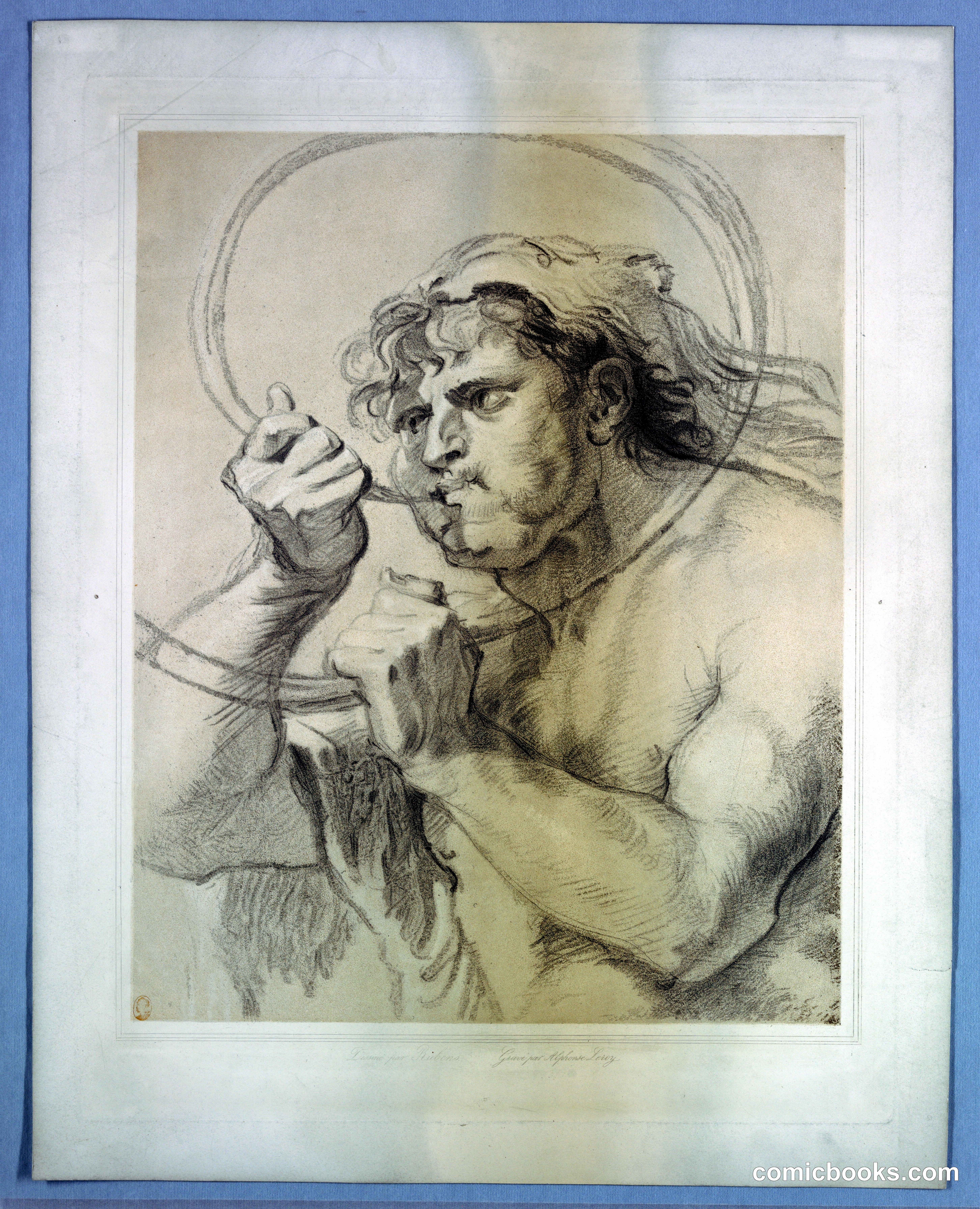 Study of a Male Figure with Halo