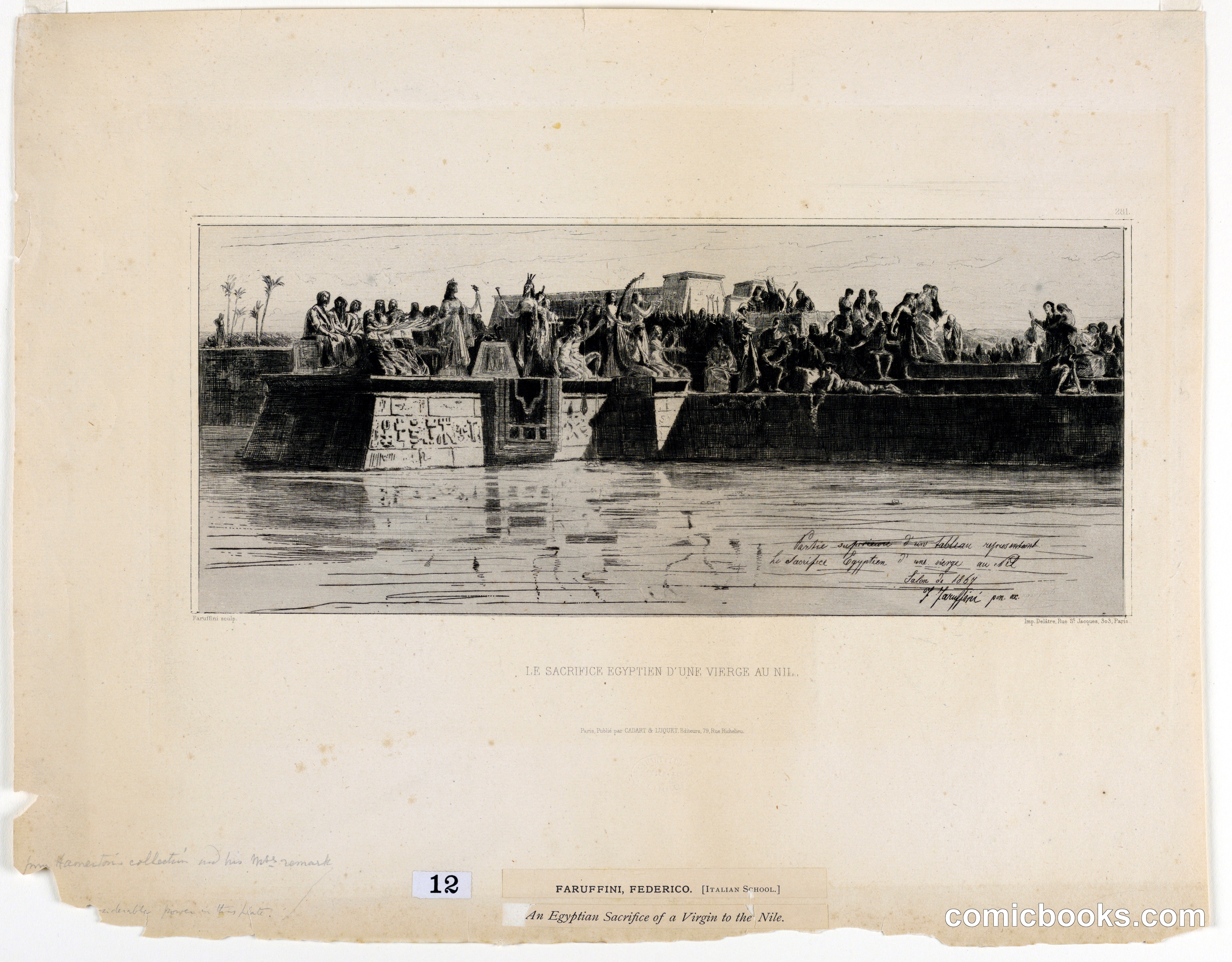 An Egyptian Sacrifice of a Virgin to the Nile