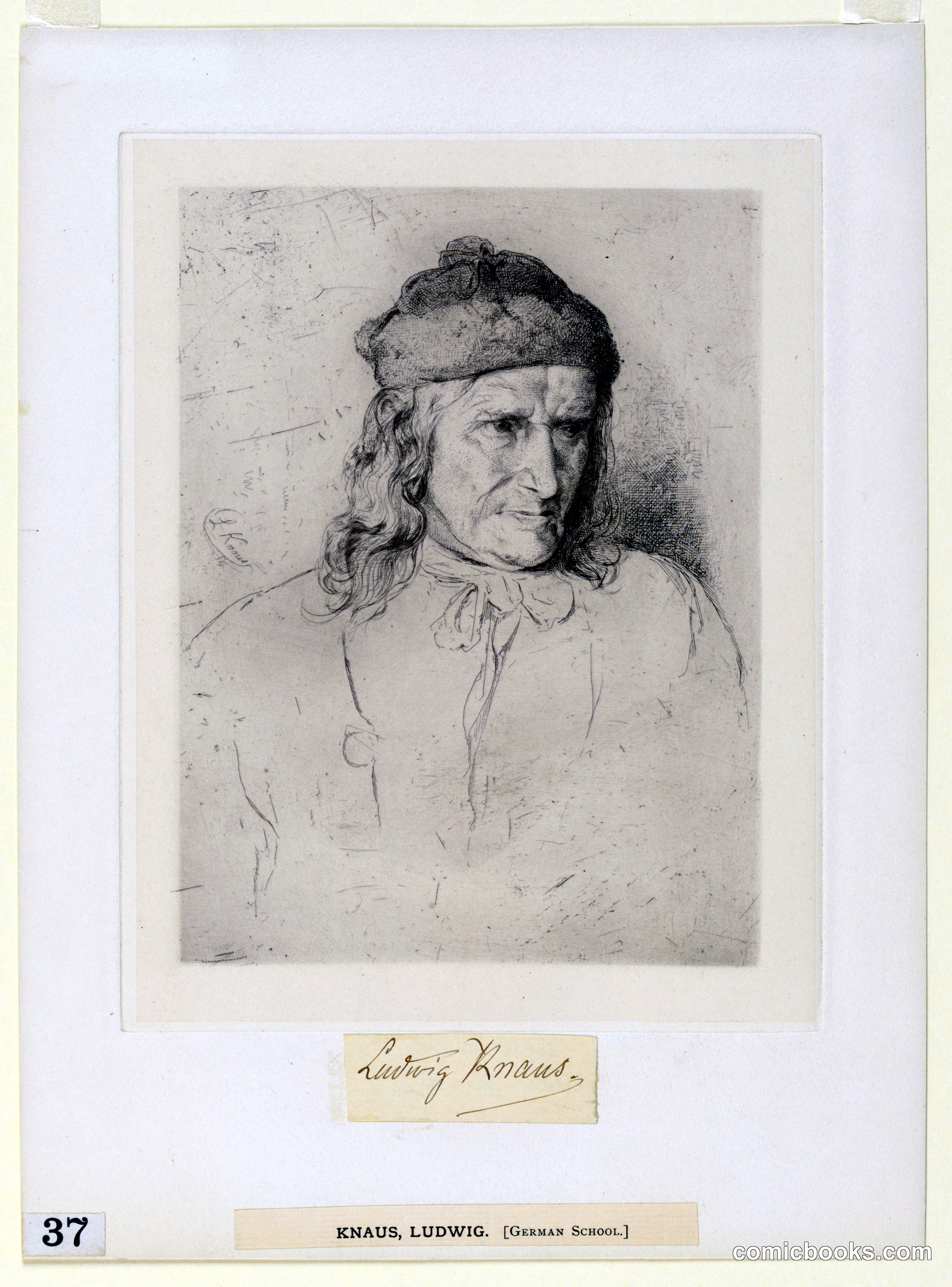 Ludwig Knaus: Portrait Study