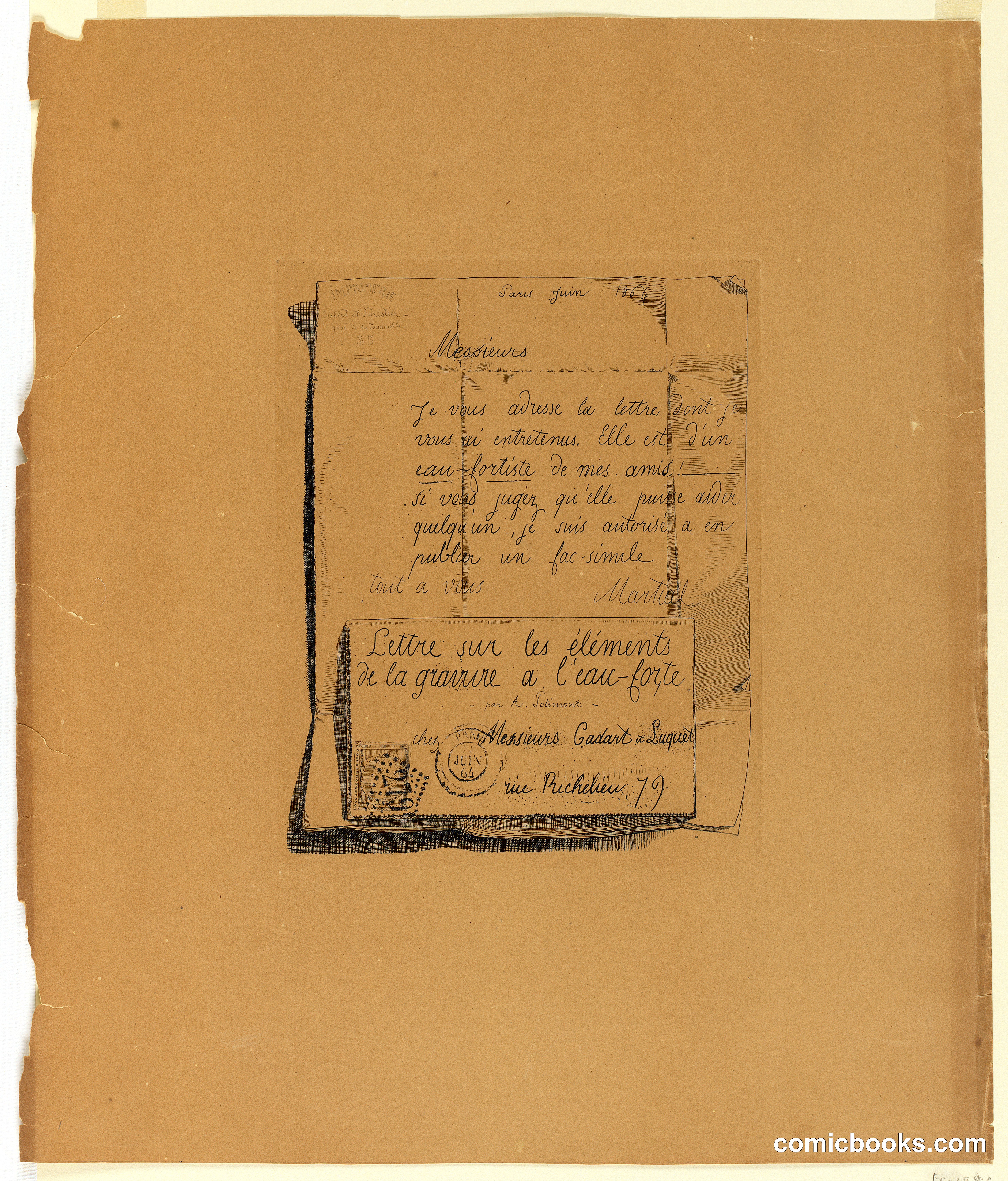 Letter on the Elements of Etching