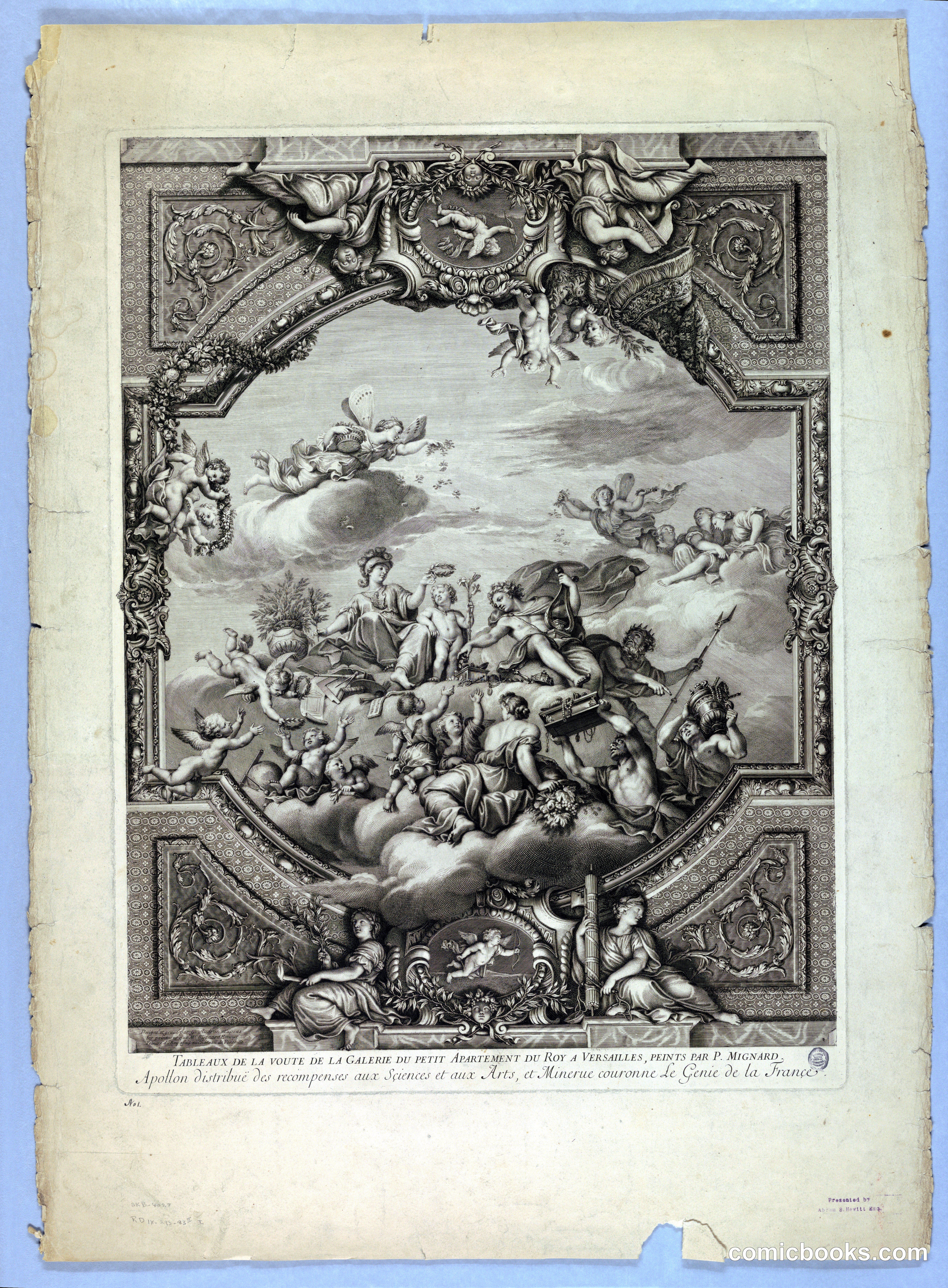 Decorations by Lebrun and Mignard at the Palace of Versailles