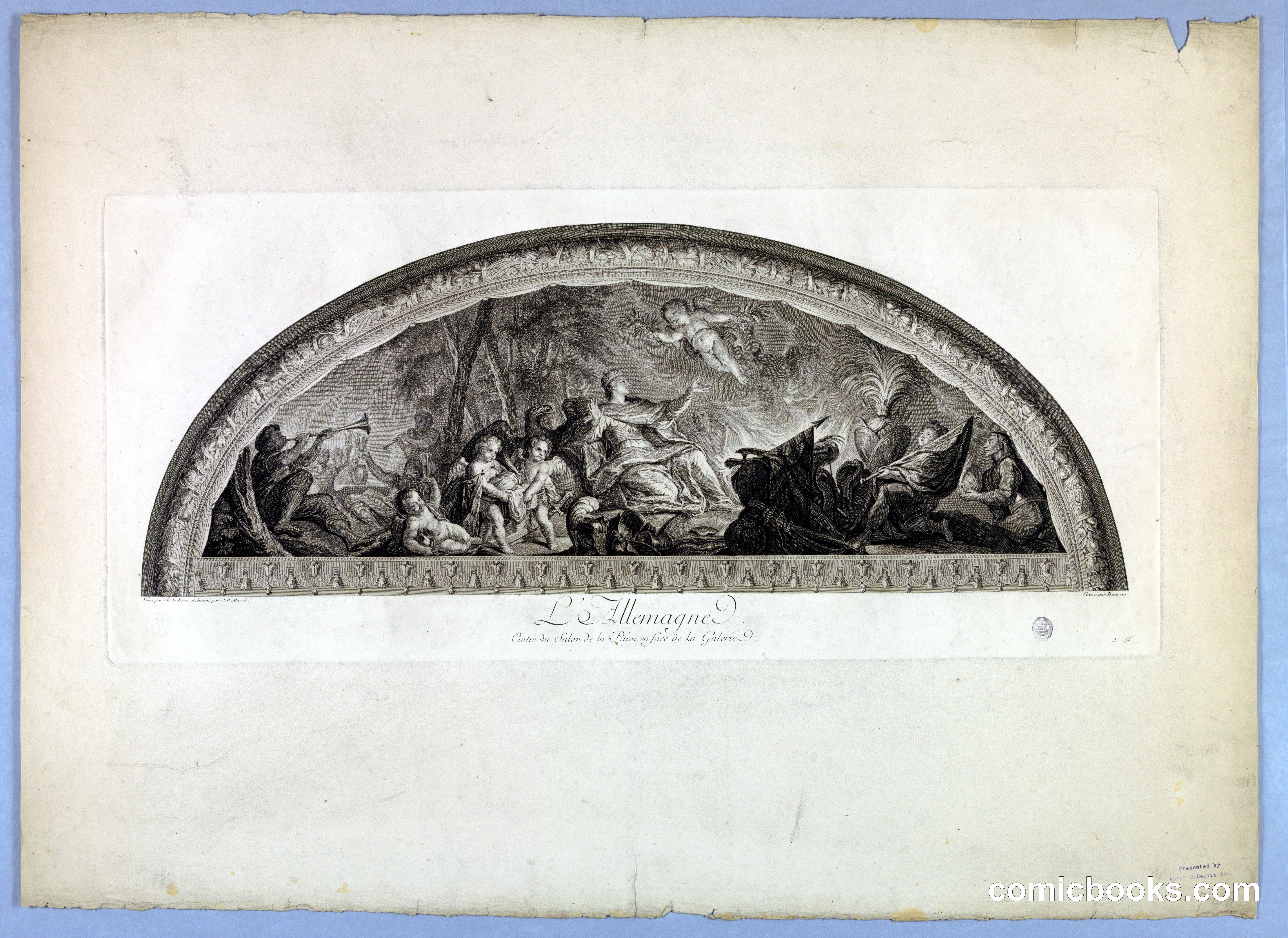L'Allemagne: Ceiling Decoration from the Palace of Versailles