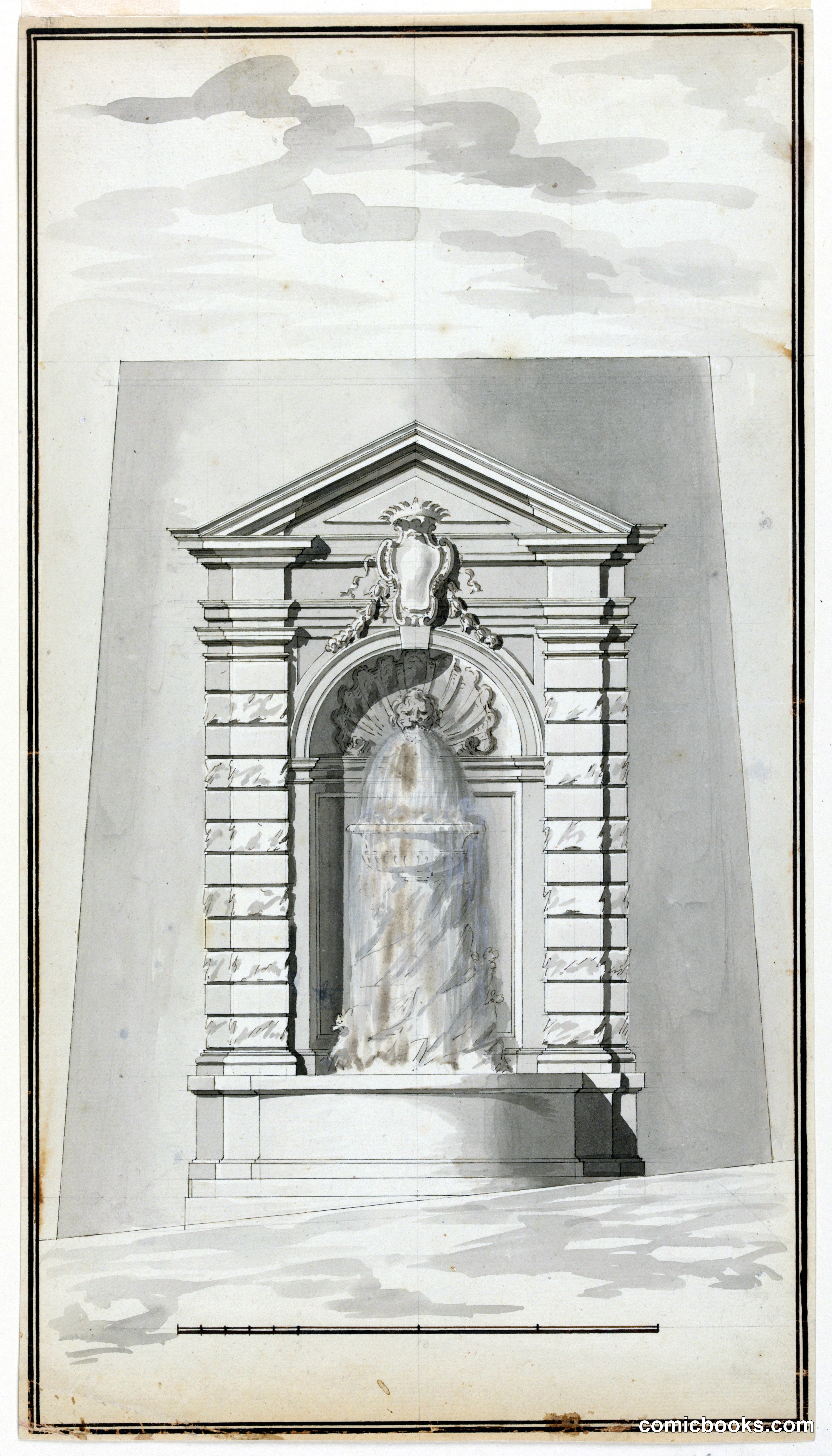 Project for a Fountain at a Wall