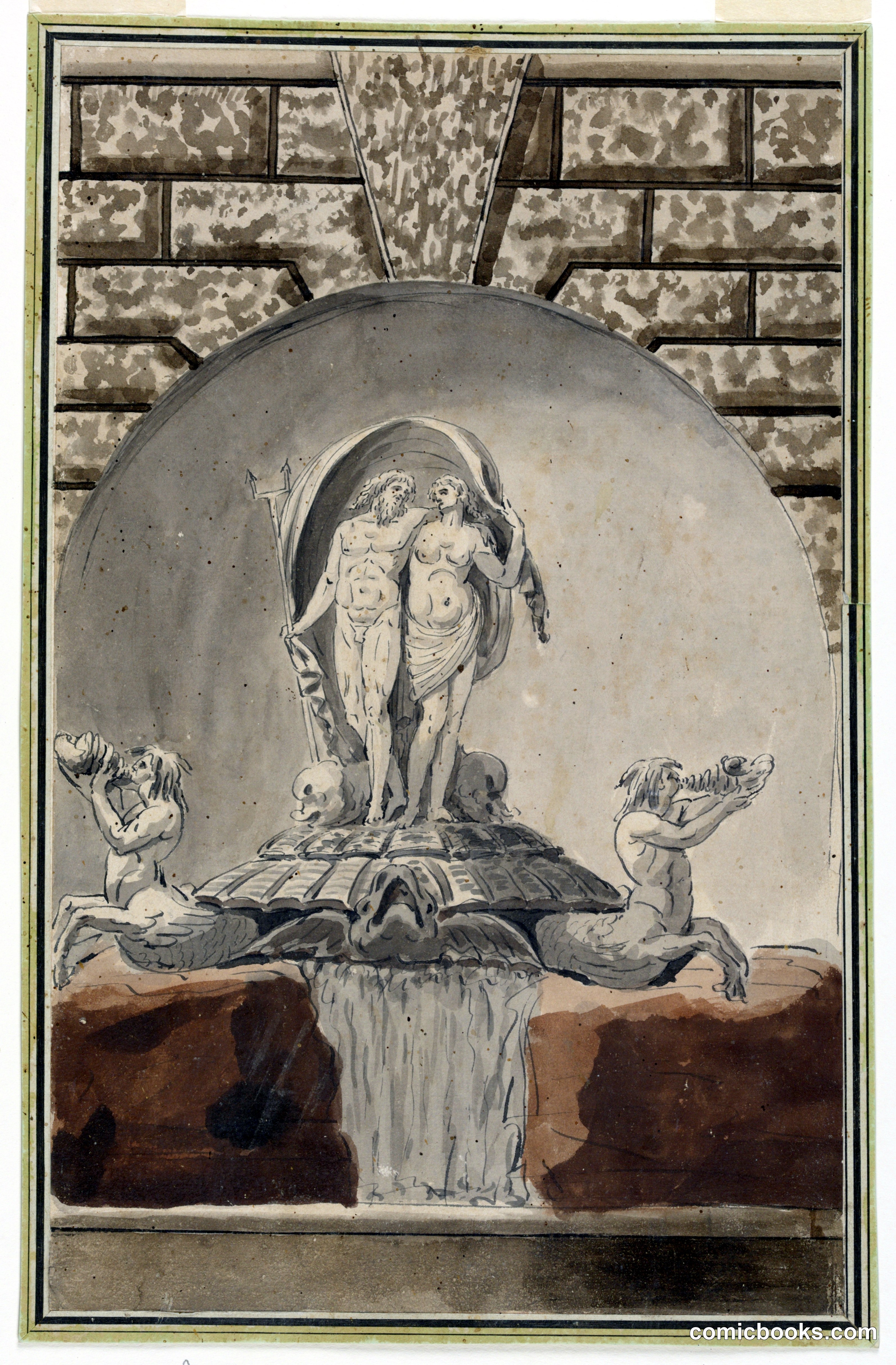 Elevation of a Fountain