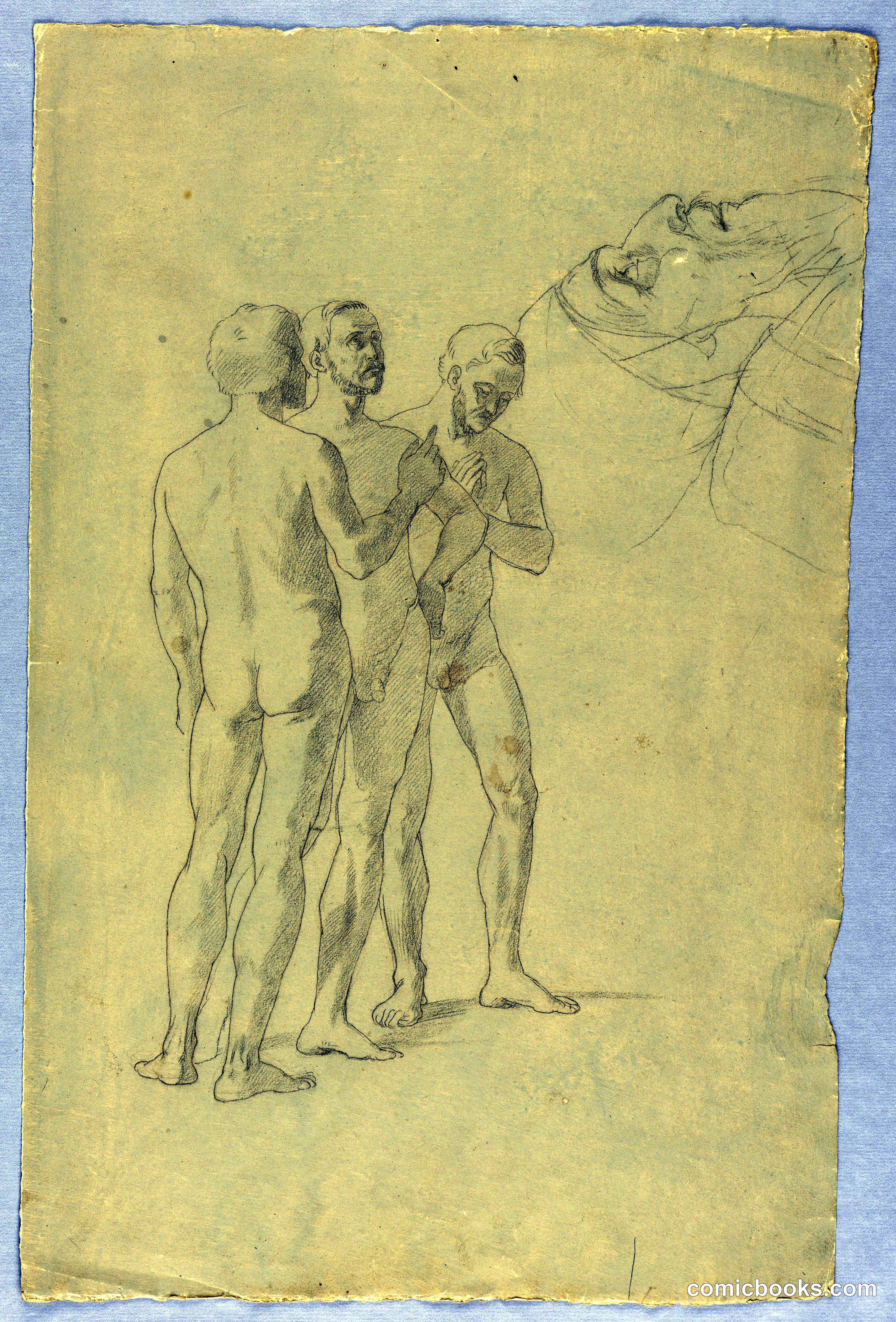 Study of Three Male Figures
