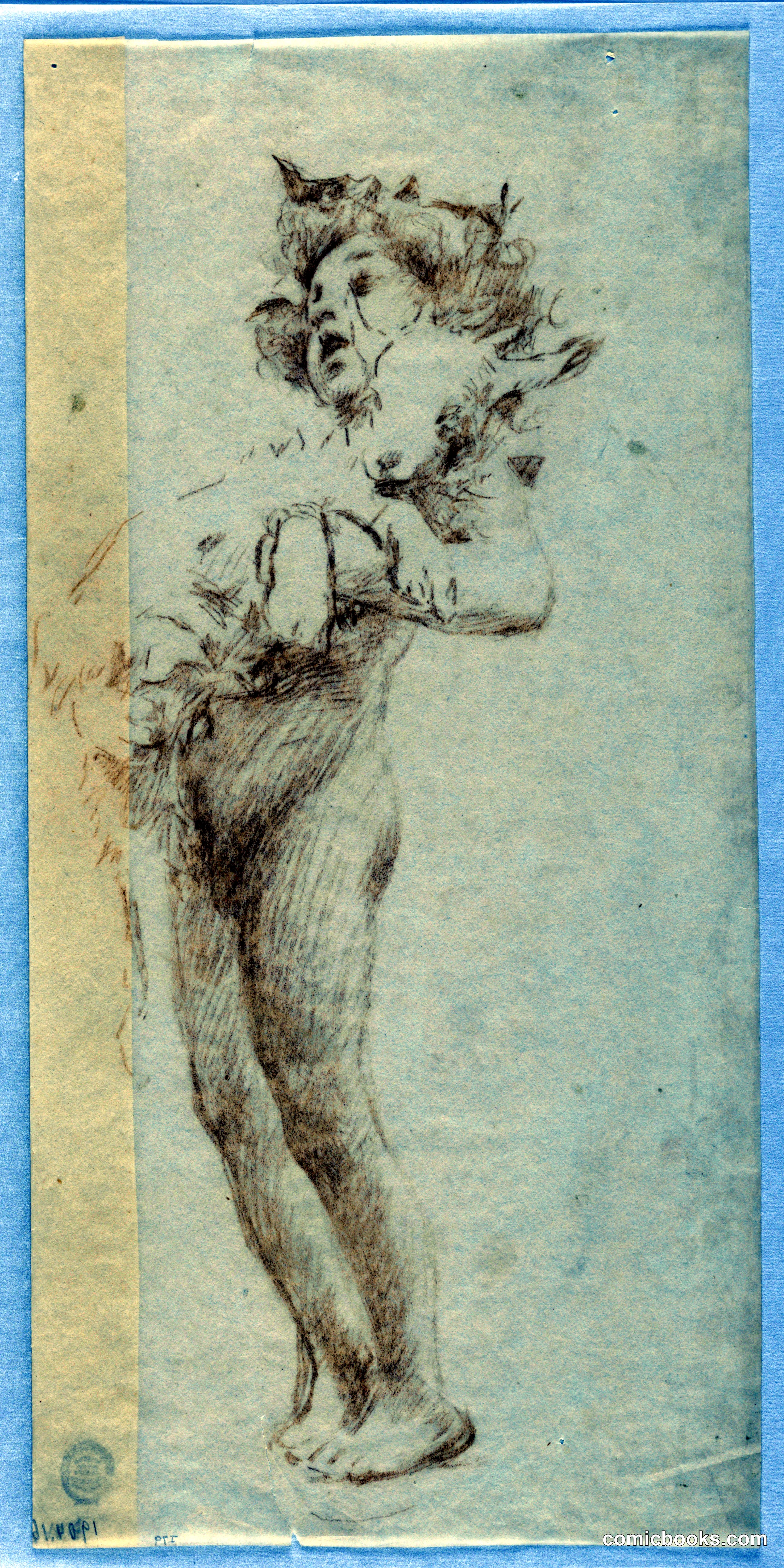 Study for Standing Boy with Kid