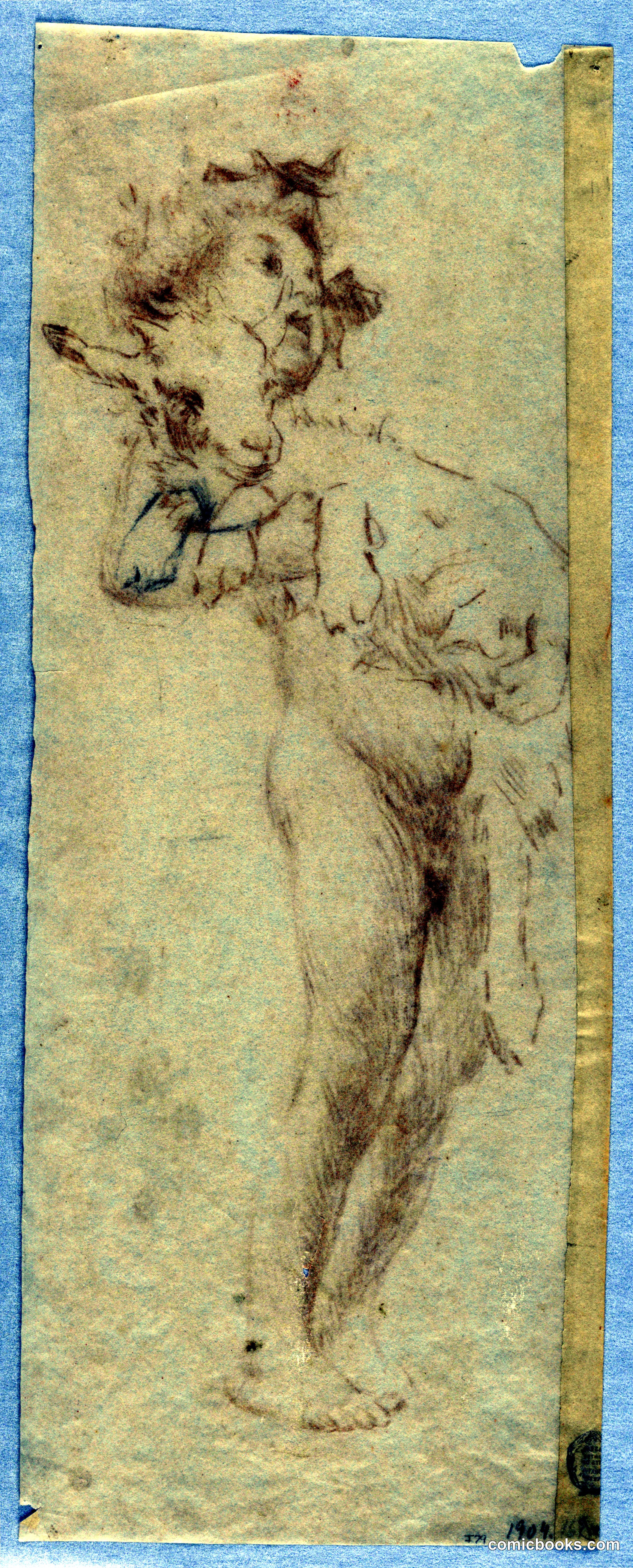 Study for Standing Boy with Kid