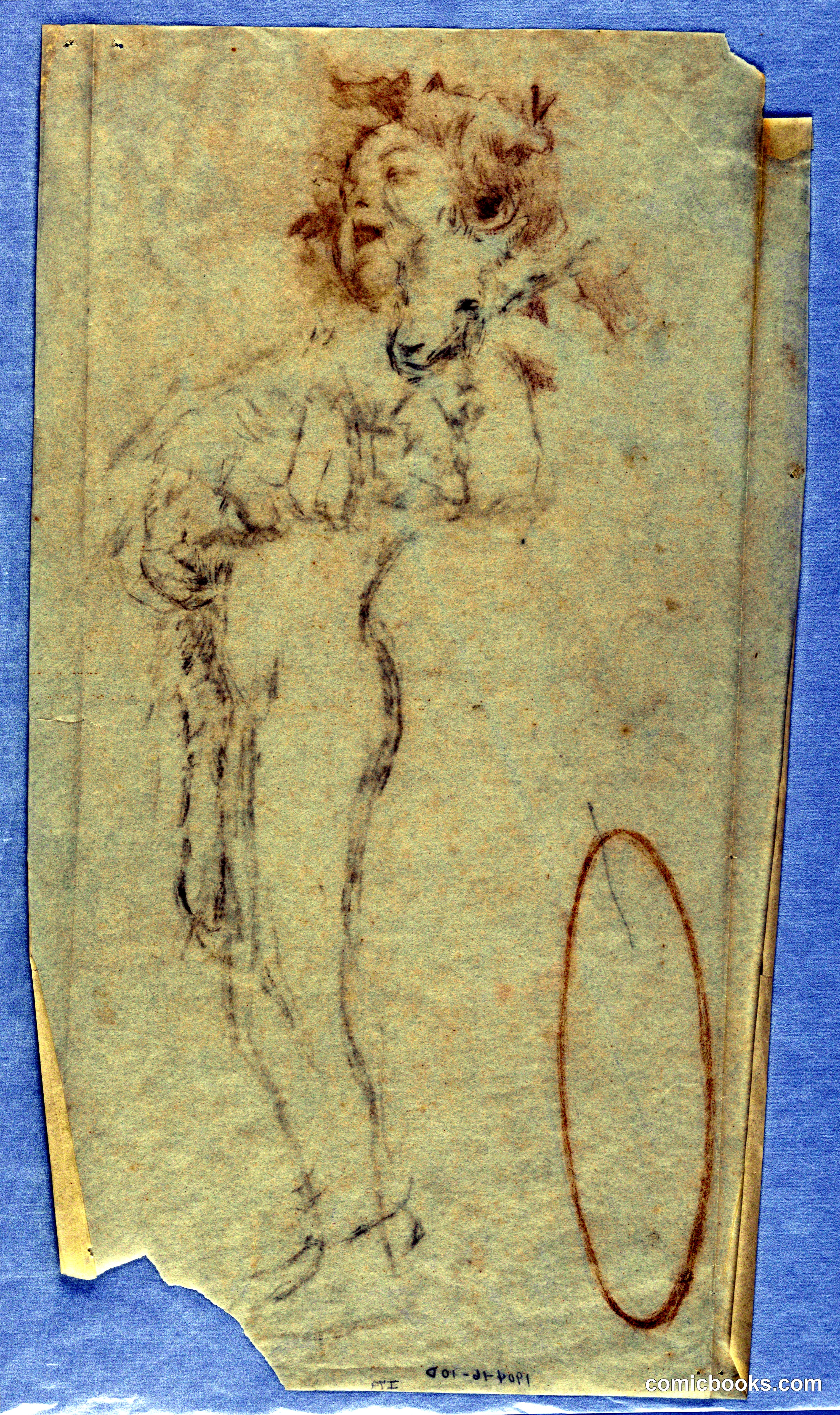Study for Standing Boy with Kid