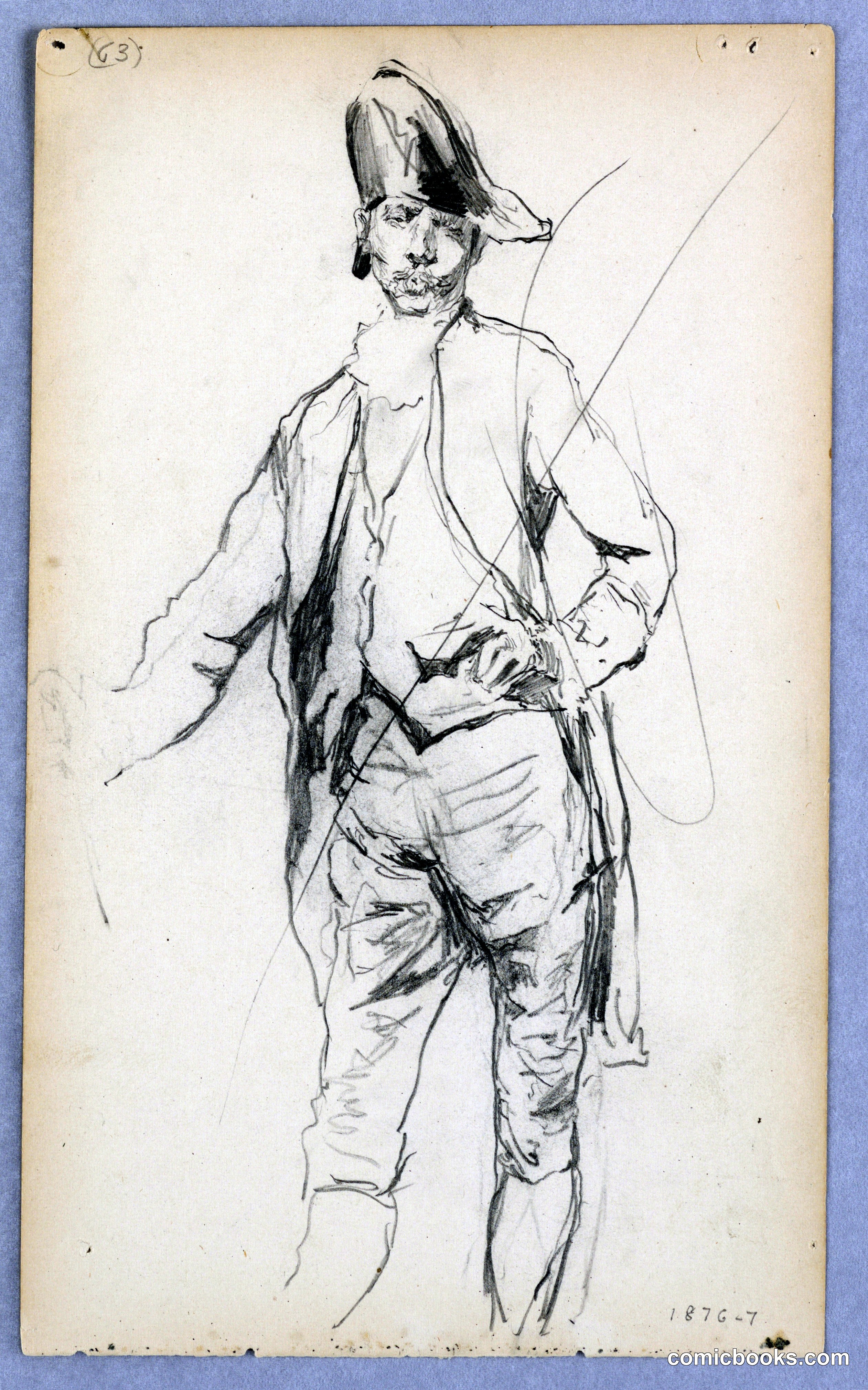 Study of a Man in Period Costume