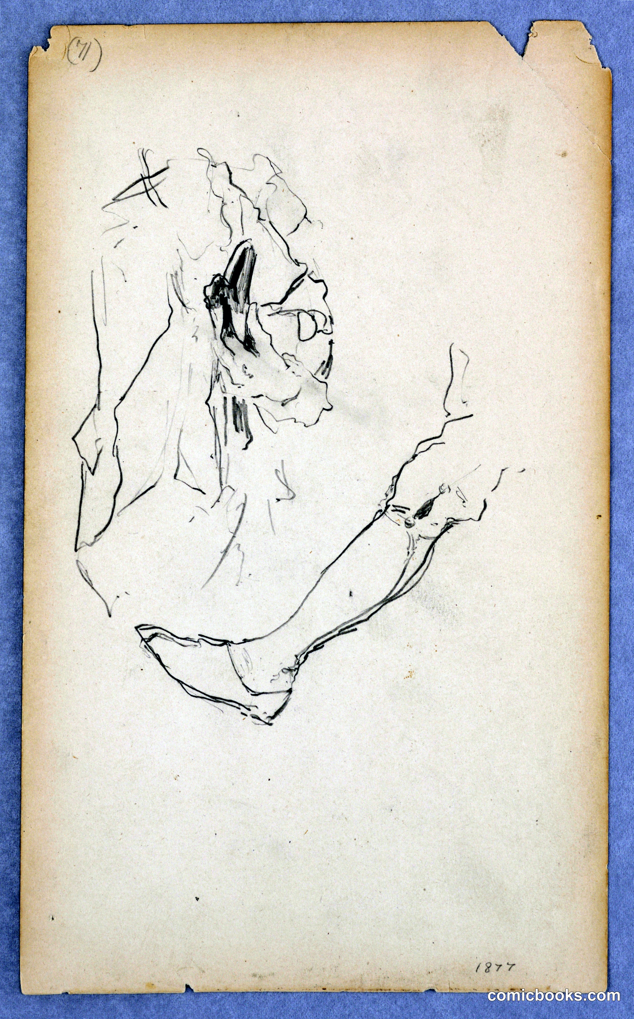 Study of a Man's Head and Arm