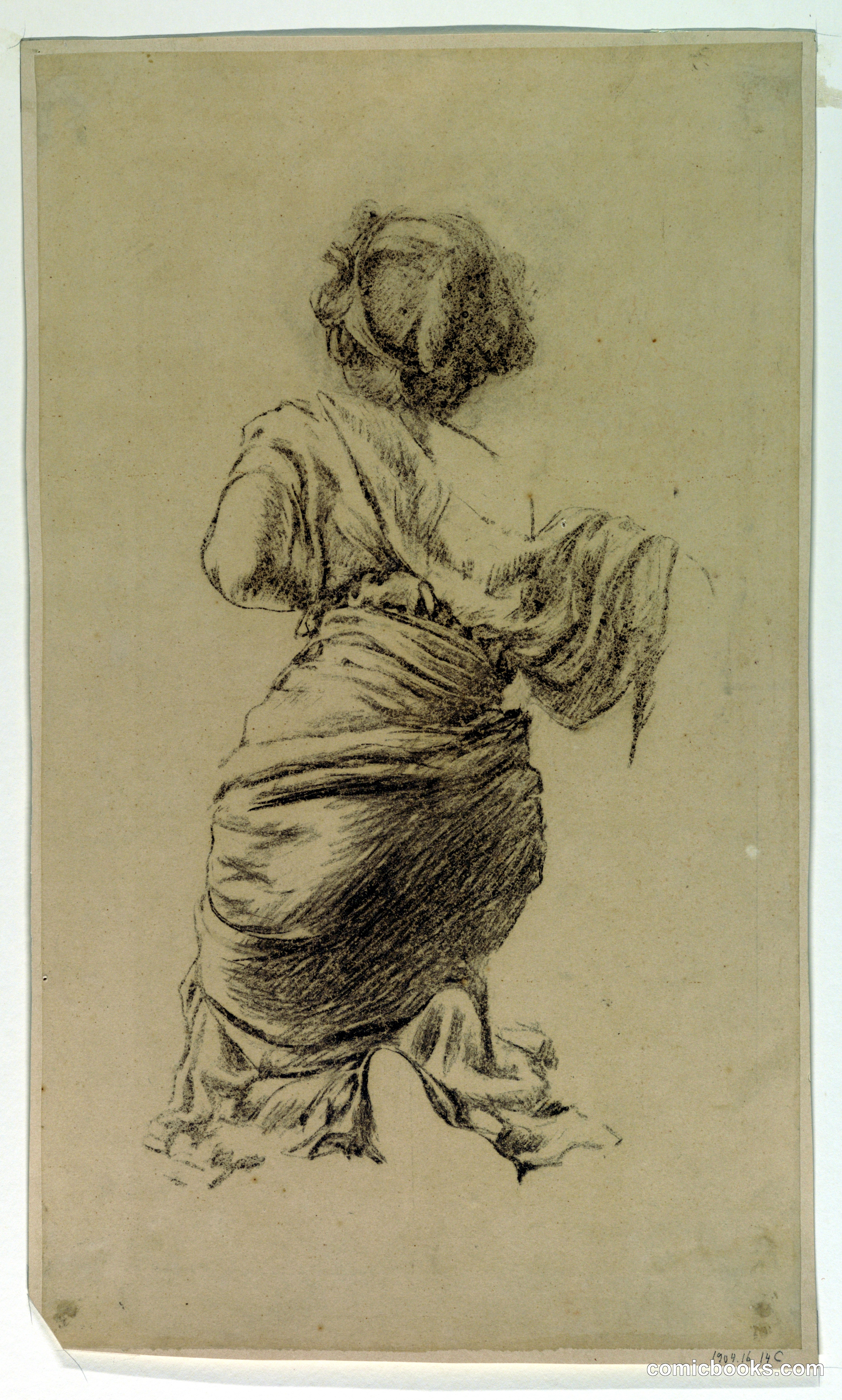 Study for a Kneeling Woman, 'Vintage Festival,' Mendelssohn Glee Club, New York, NY