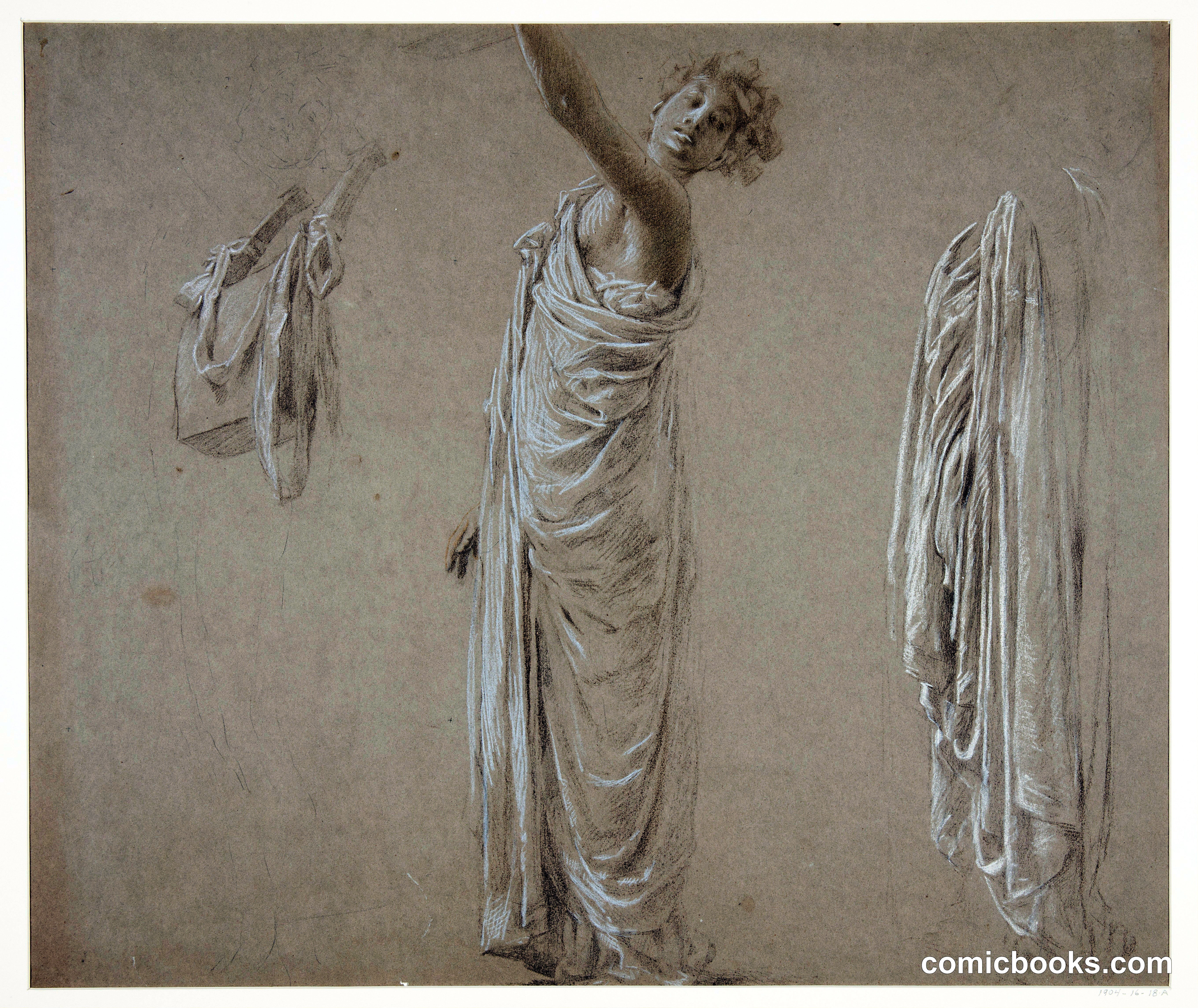 Study for leader of the procession, "Vintage Festival," Mendelssohn Glee Club, New York, NY