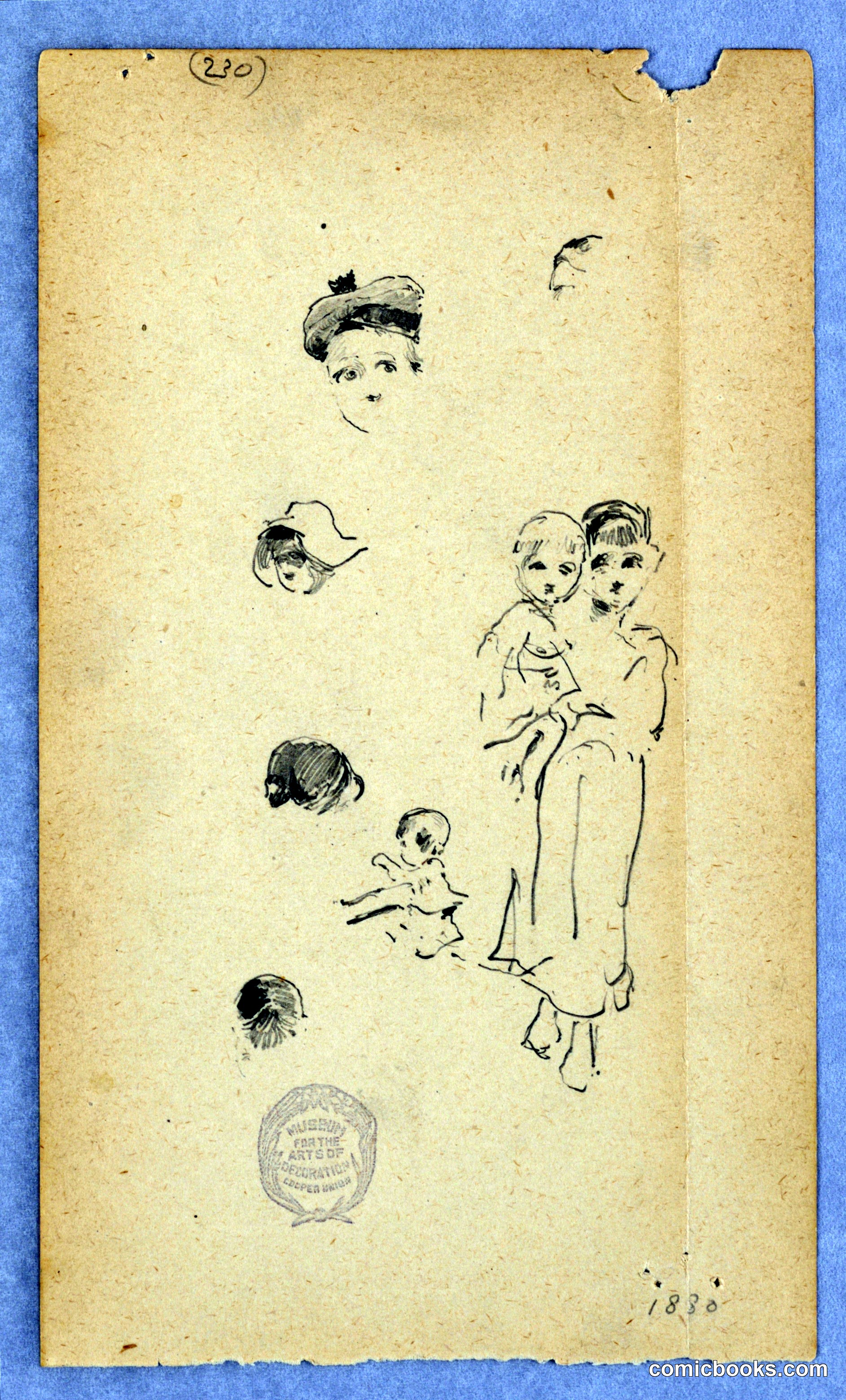 Study Sketches: Figures and Heads