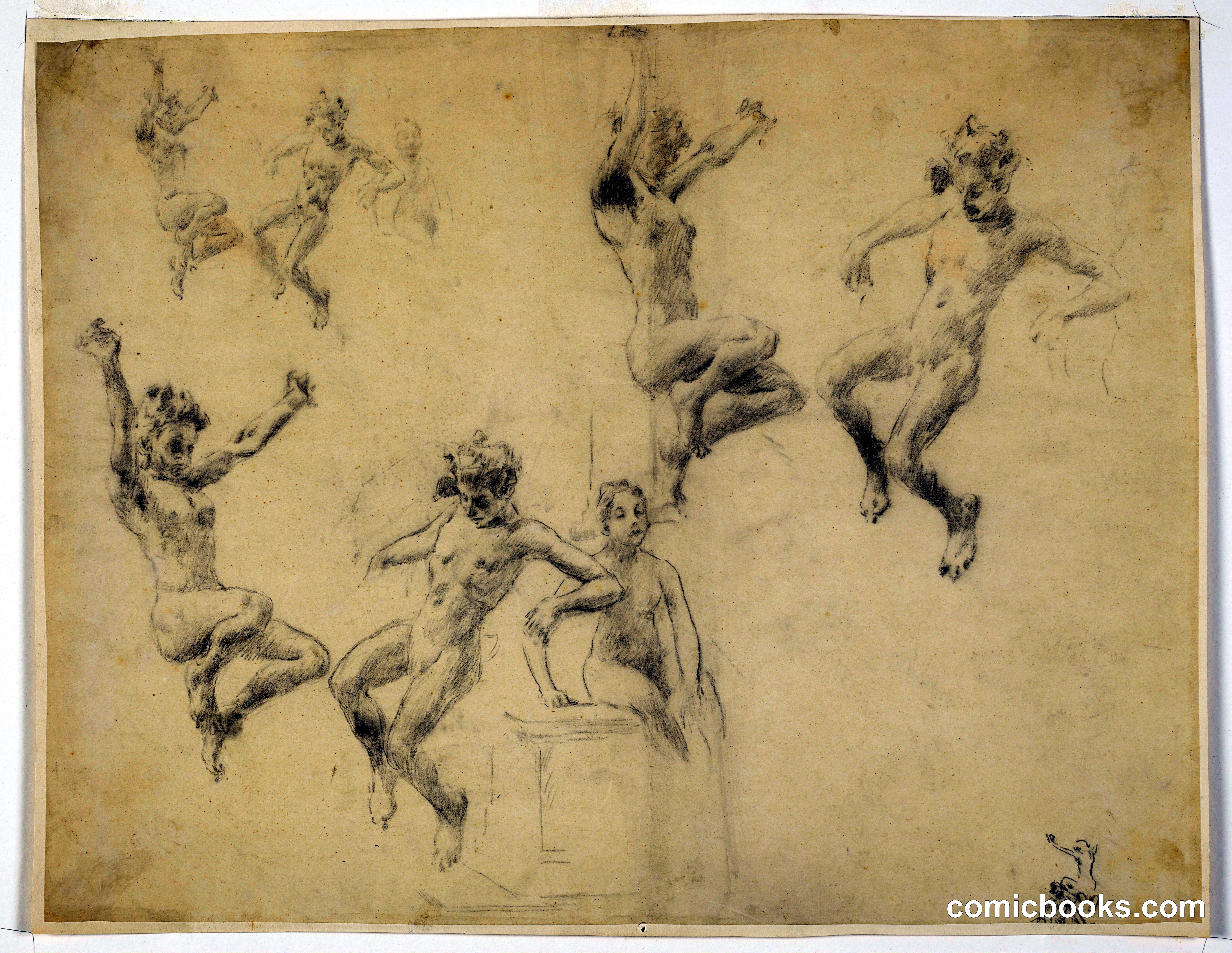 Study for a group, 'Vintage Festival,' Mendelssohn Glee Club, New York, NY