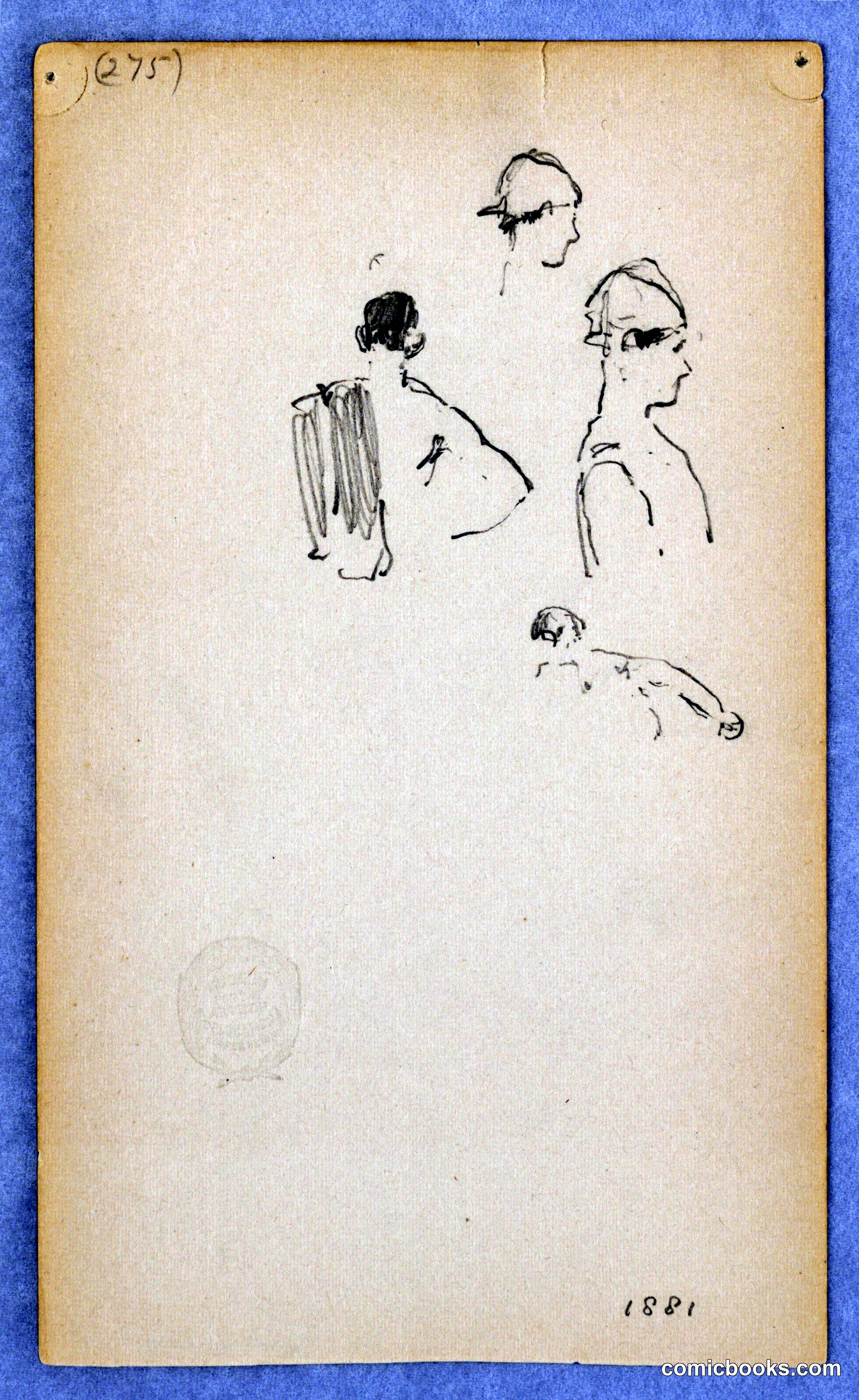 Study Sketches of Male Figures