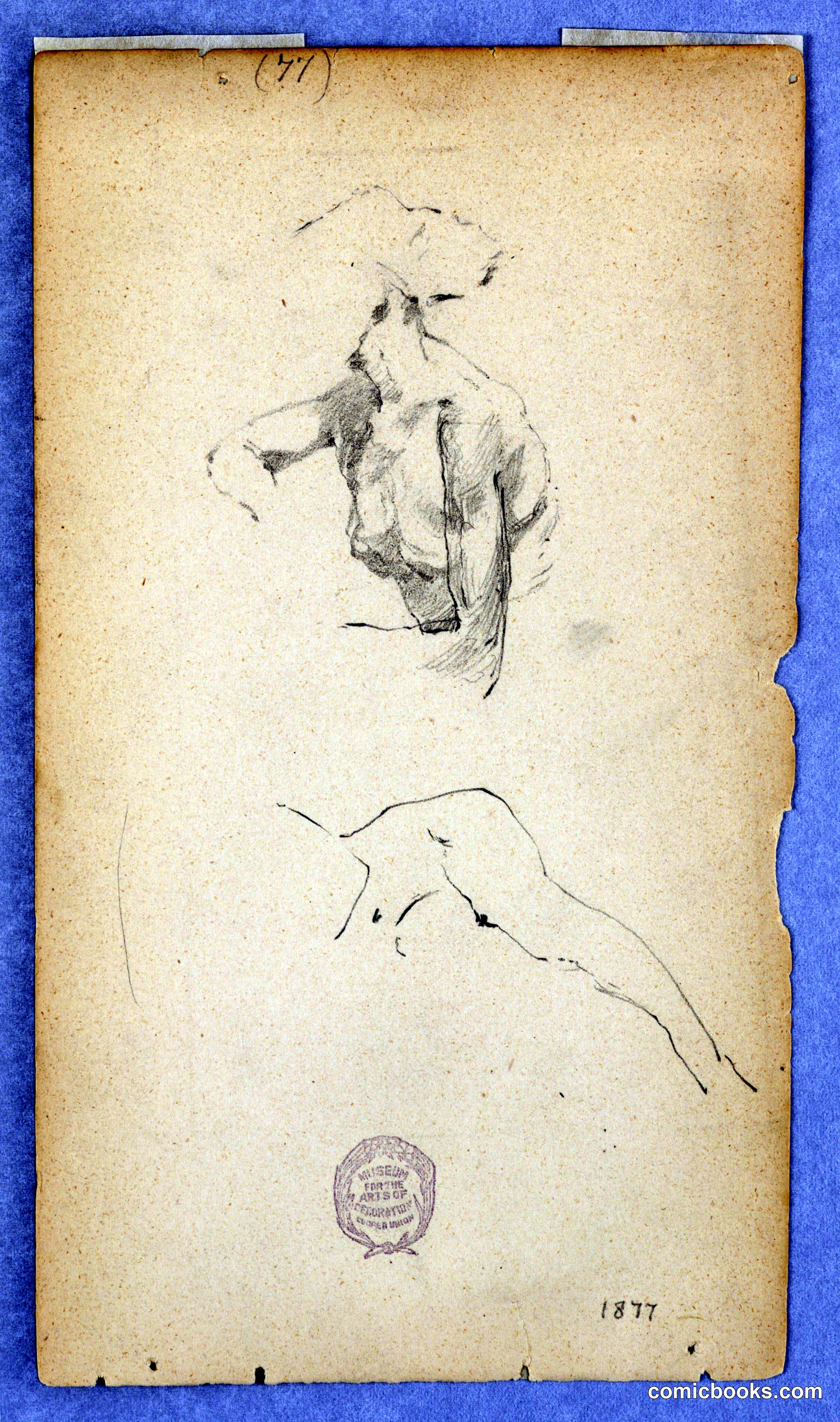 Two Studies after the Nude of a Woman