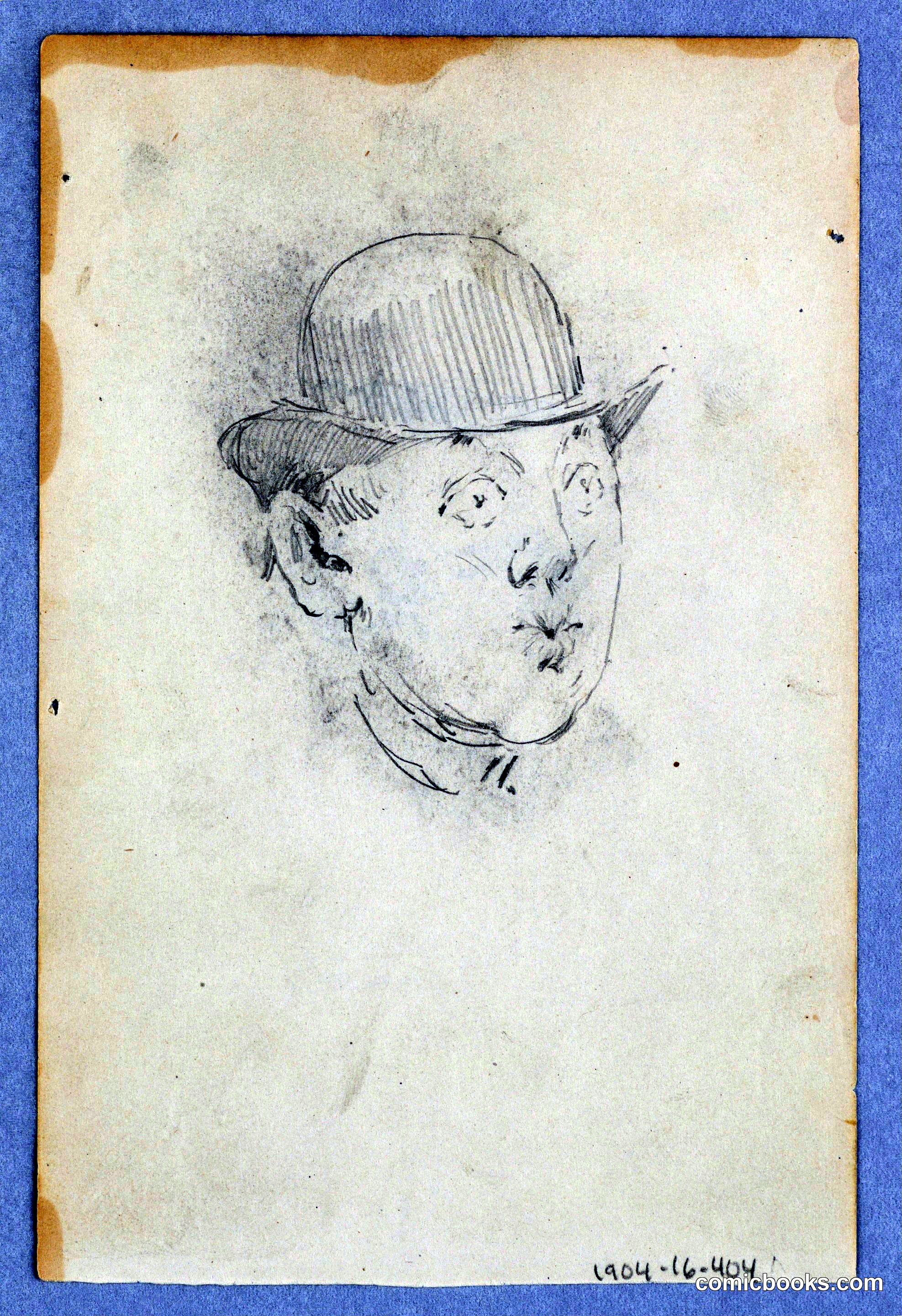 Portrait Study of a Man in a Bowler Hat