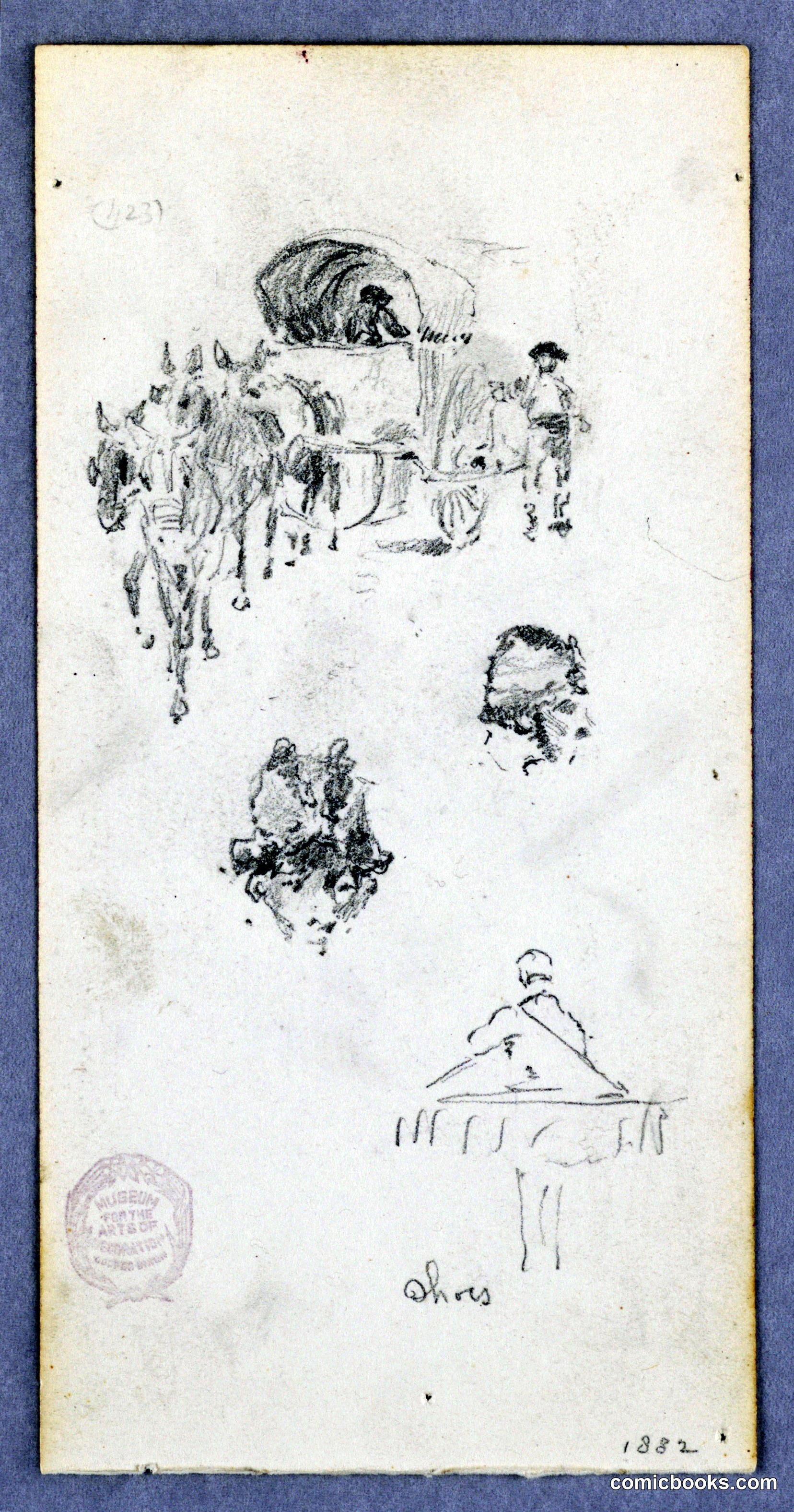 Horse and Wagon Study