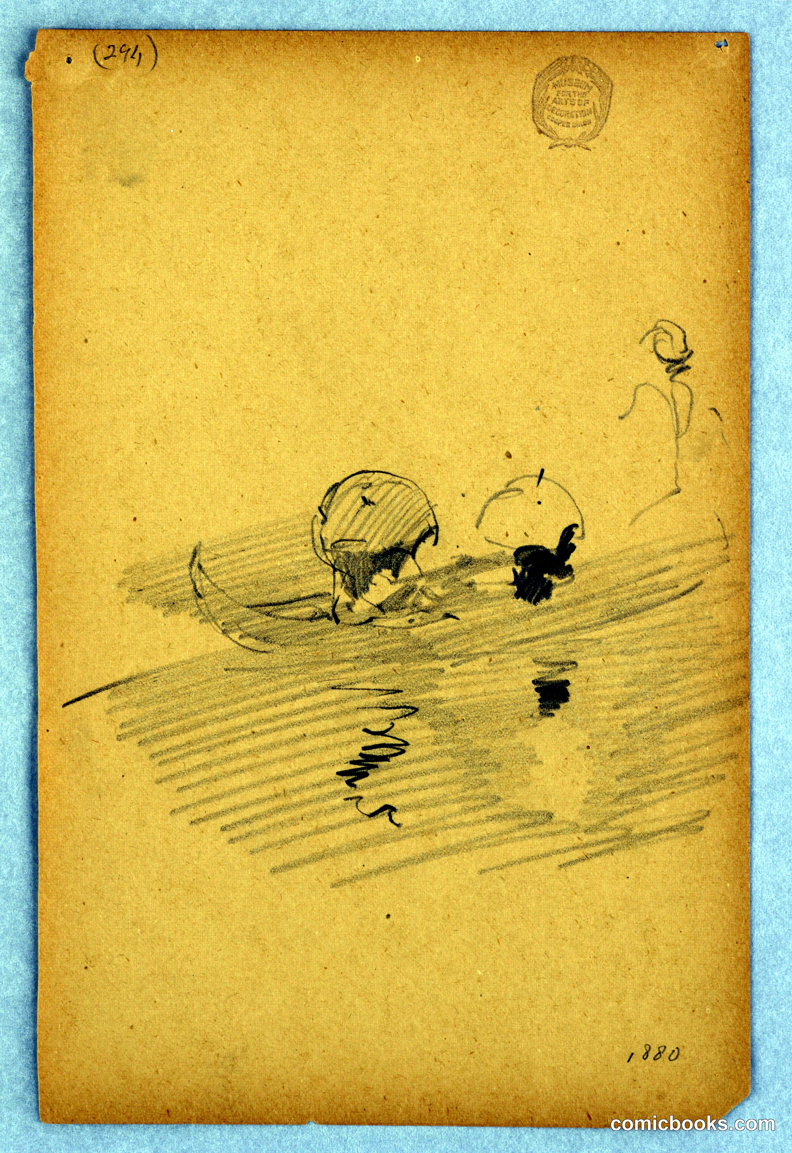 Sketch of Figures in a Landscape